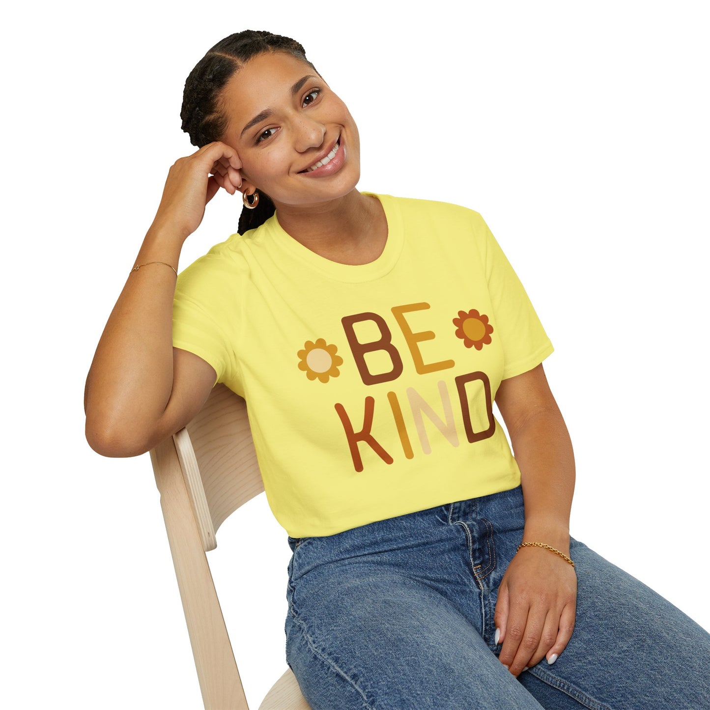 Be Kind Unisex Softstyle T-Shirt - Positive Vibes Casual Wear