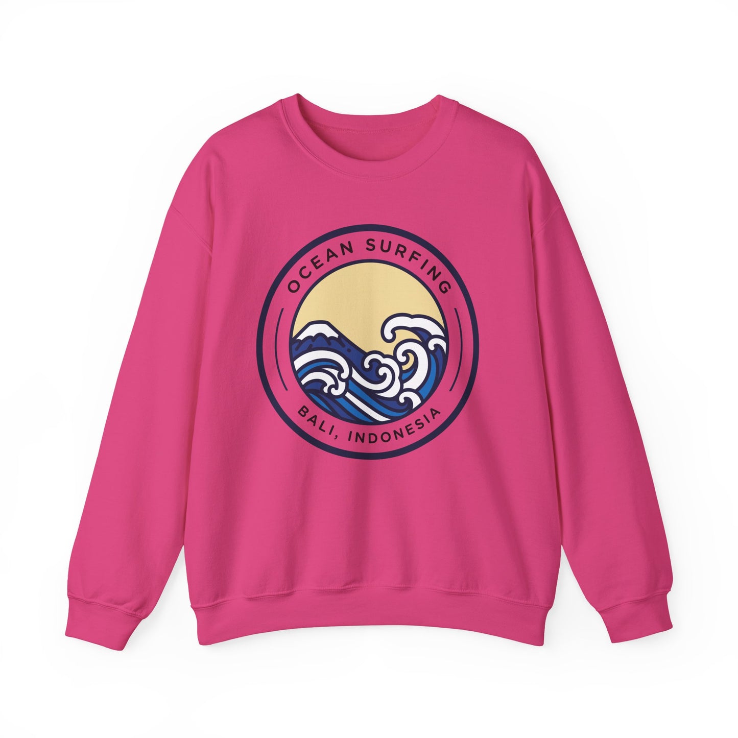 Ocean Surfing Bali Crewneck Sweatshirt - Unisex Heavy Blend