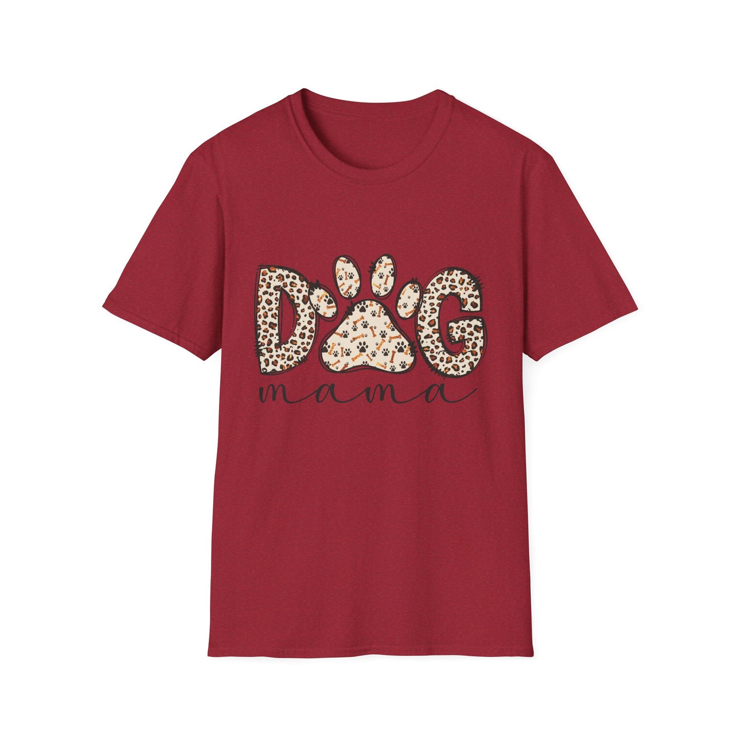 Dog Mama Leopard Print T-Shirt