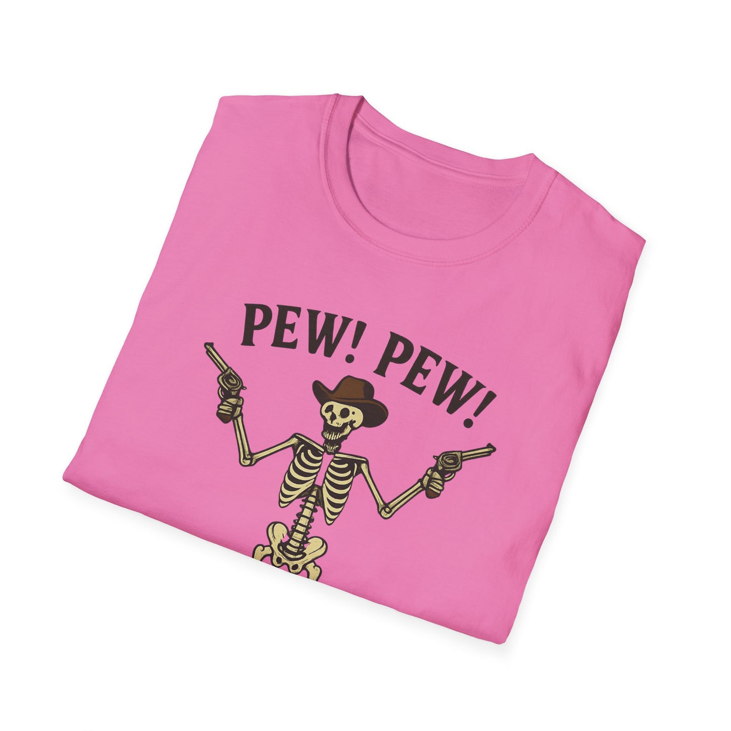 Pew Pew Skeleton Softstyle T-Shirt