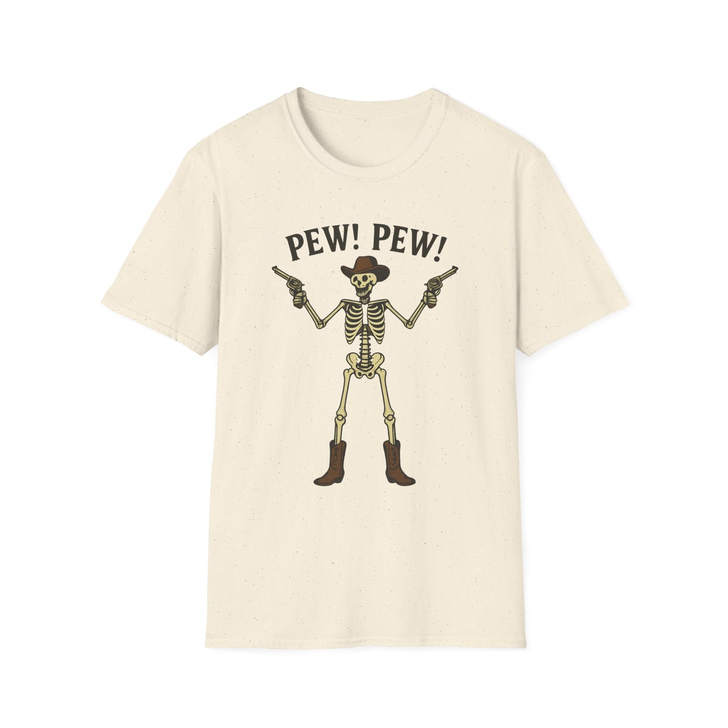Pew Pew Skeleton Softstyle T-Shirt
