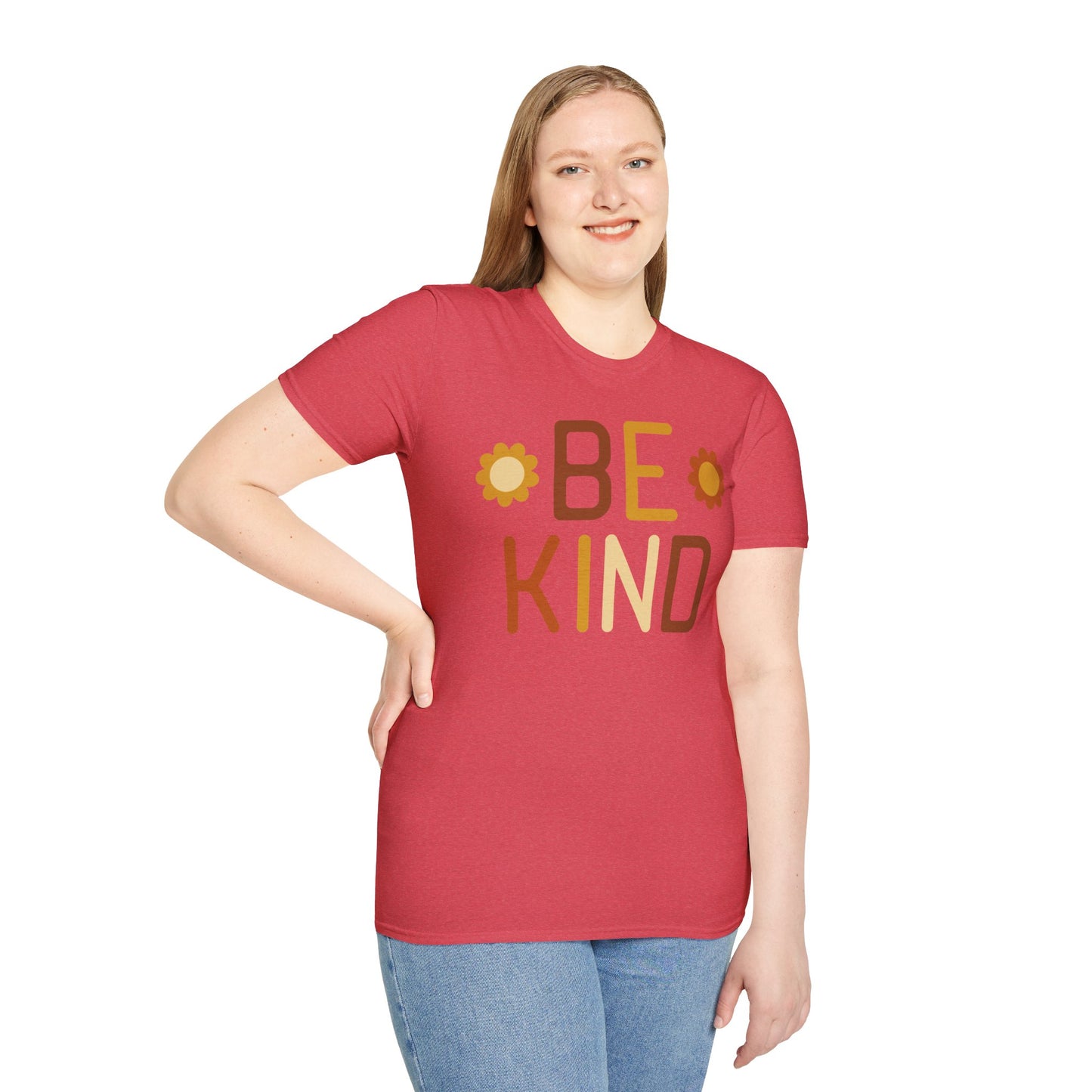 Be Kind Unisex Softstyle T-Shirt - Positive Vibes Casual Wear