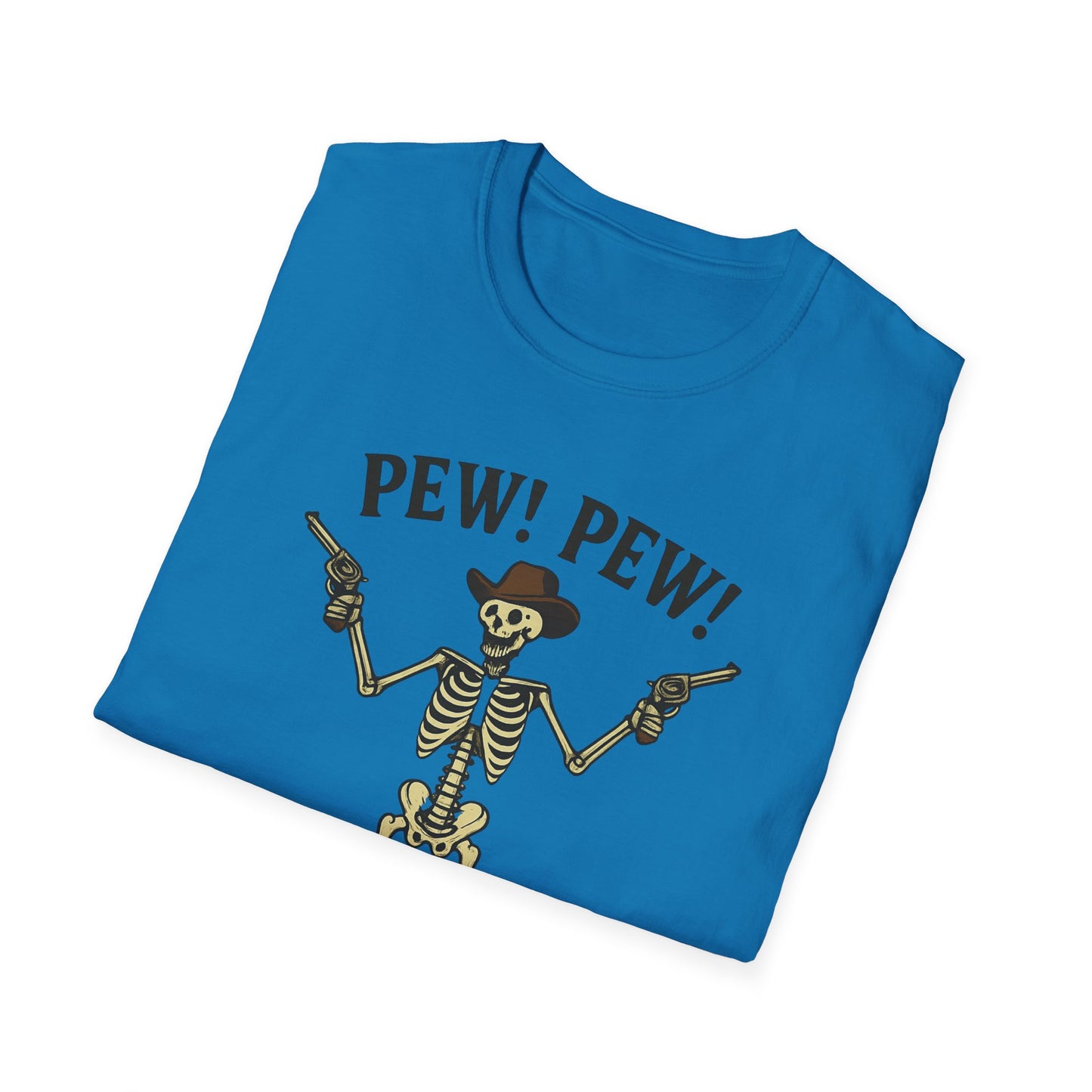 Pew Pew Skeleton Softstyle T-Shirt