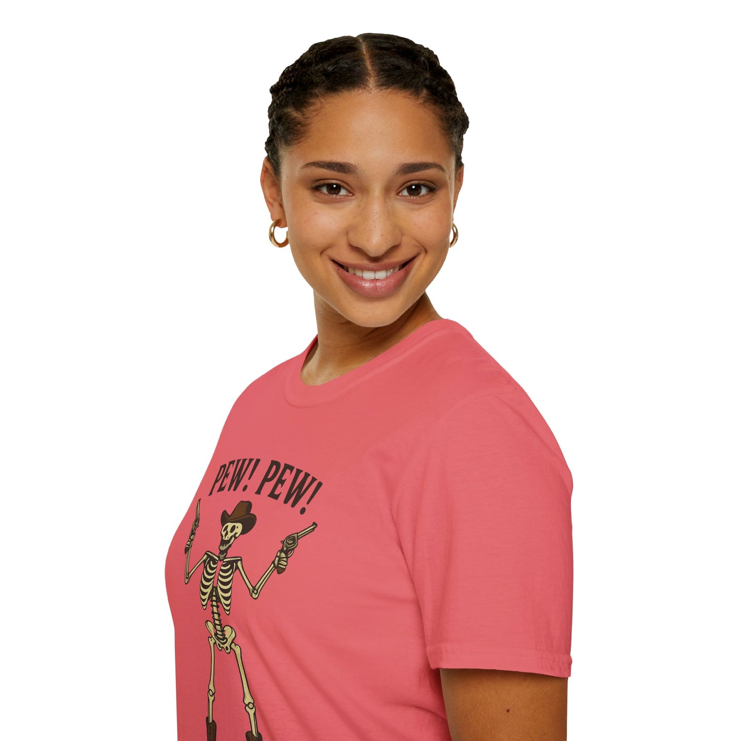 Pew Pew Skeleton Softstyle T-Shirt