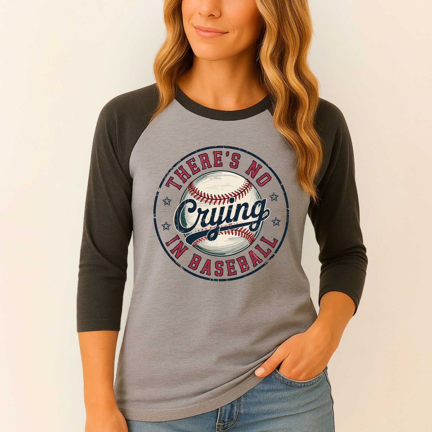 Baseball Tee, There's no crying in baseball - Shirt Happens Graphics
