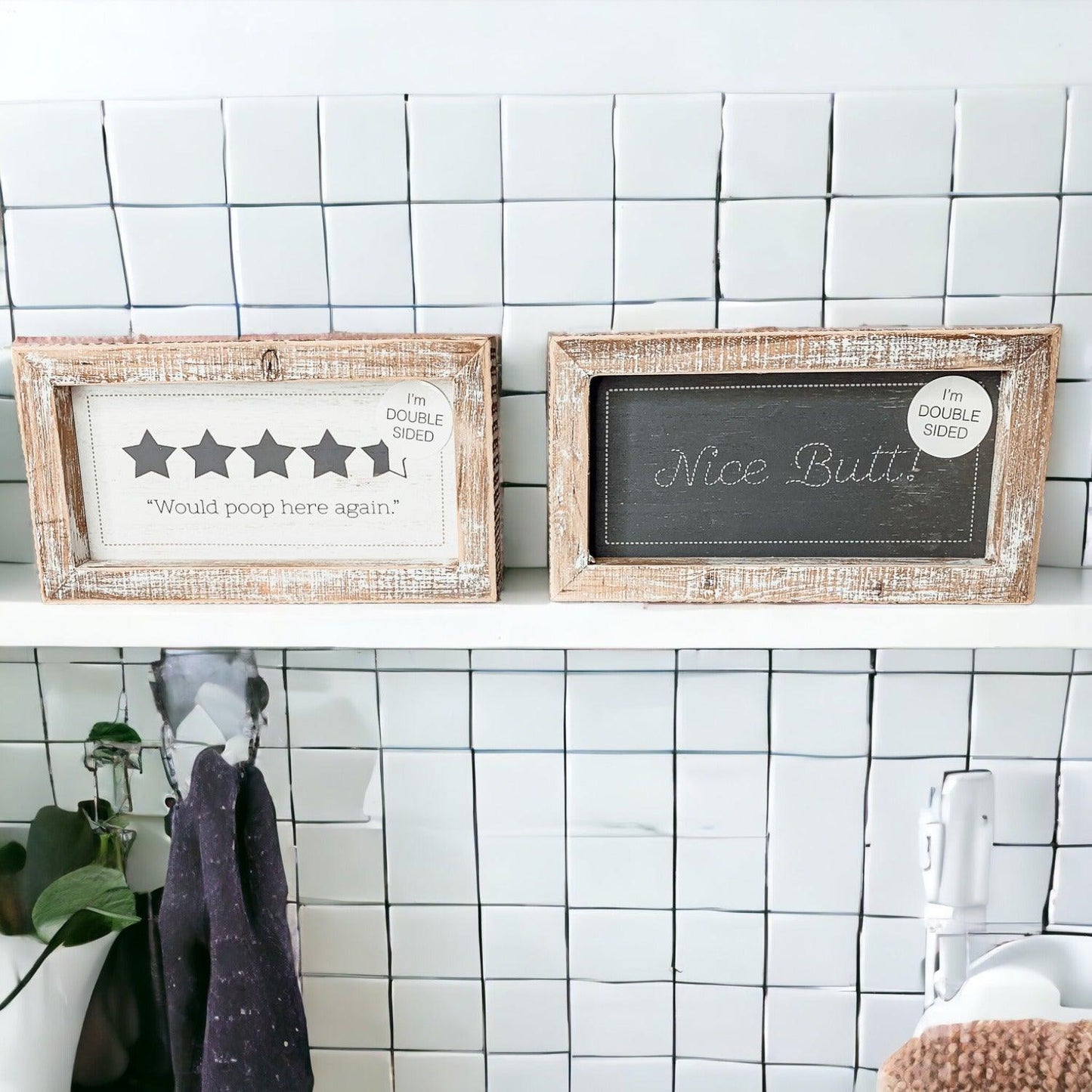 Bathroom Rating - Double Sided - Shirt Happens Graphics