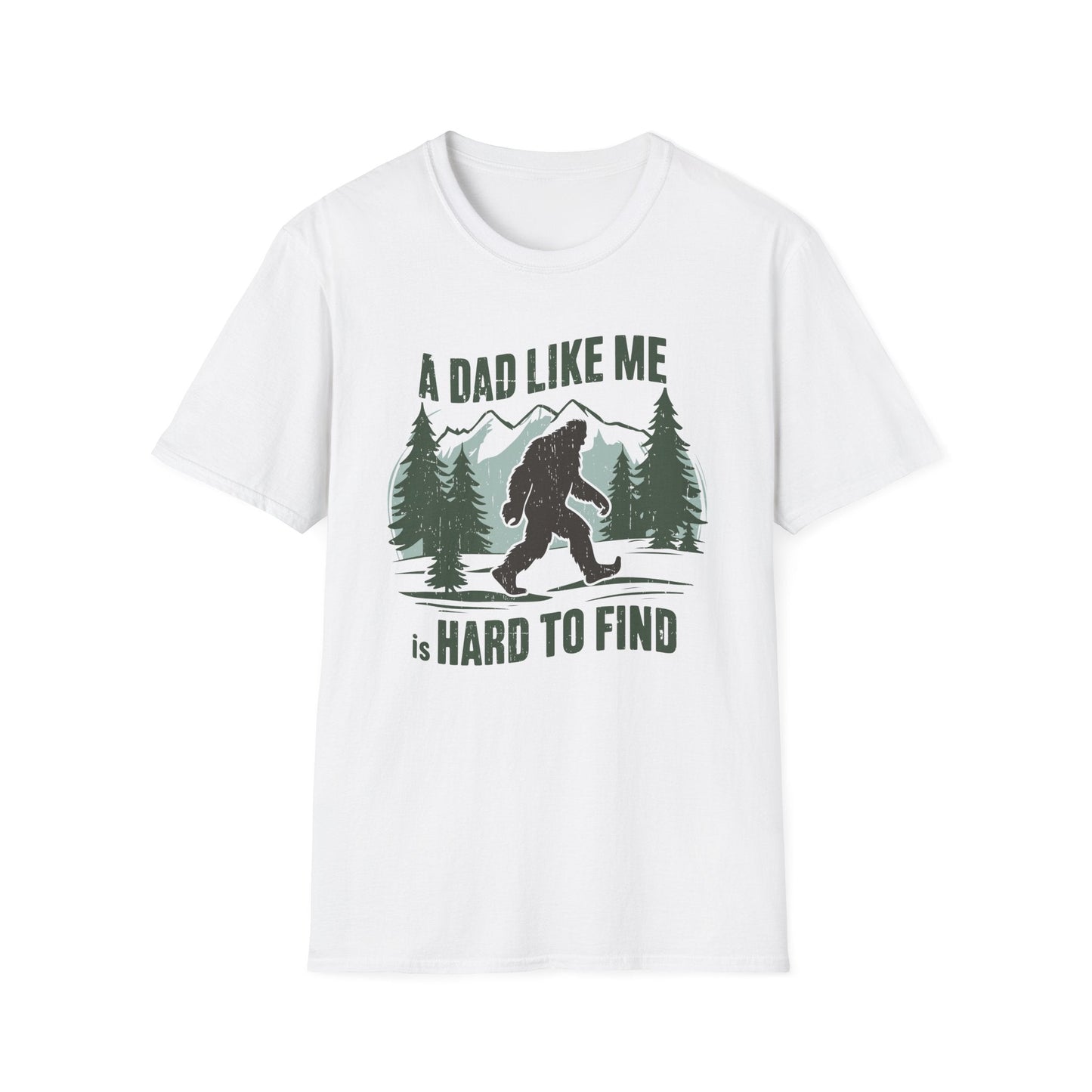 Bigfoot Dad T-Shirt, Funny Father's Day Gift, Unisex Graphic Tee, Nature Lover Shirt, Outdoor Adventure Apparel, Sasquatch Gift - Shirt Happens Graphics