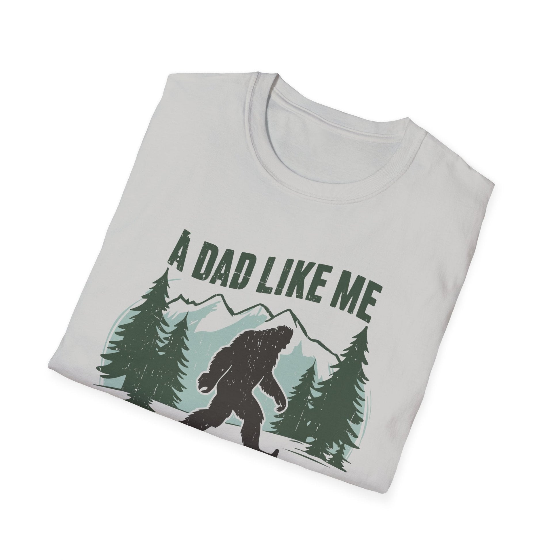 Bigfoot Dad T-Shirt, Funny Father's Day Gift, Unisex Graphic Tee, Nature Lover Shirt, Outdoor Adventure Apparel, Sasquatch Gift - Shirt Happens Graphics