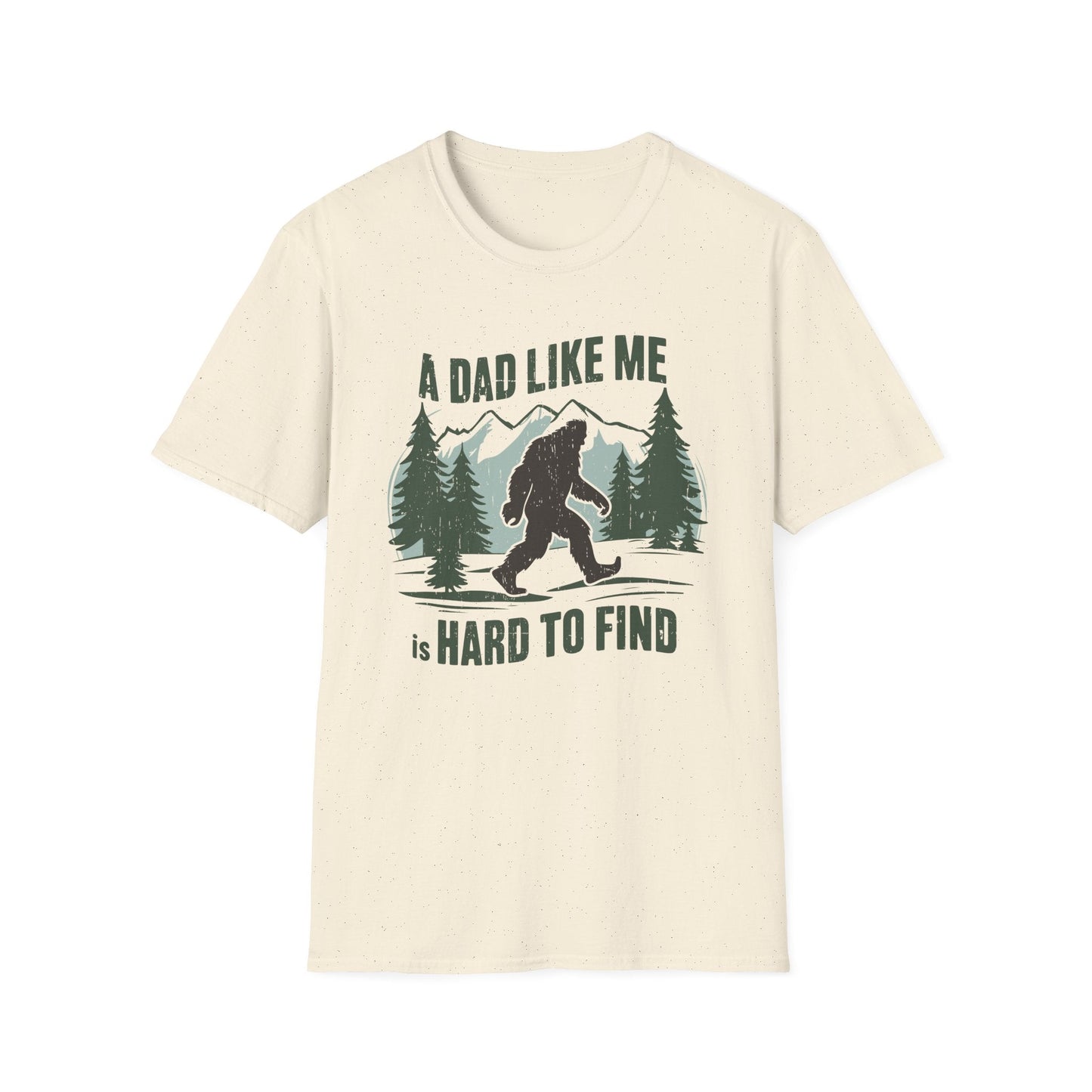 Bigfoot Dad T-Shirt, Funny Father's Day Gift, Unisex Graphic Tee, Nature Lover Shirt, Outdoor Adventure Apparel, Sasquatch Gift - Shirt Happens Graphics