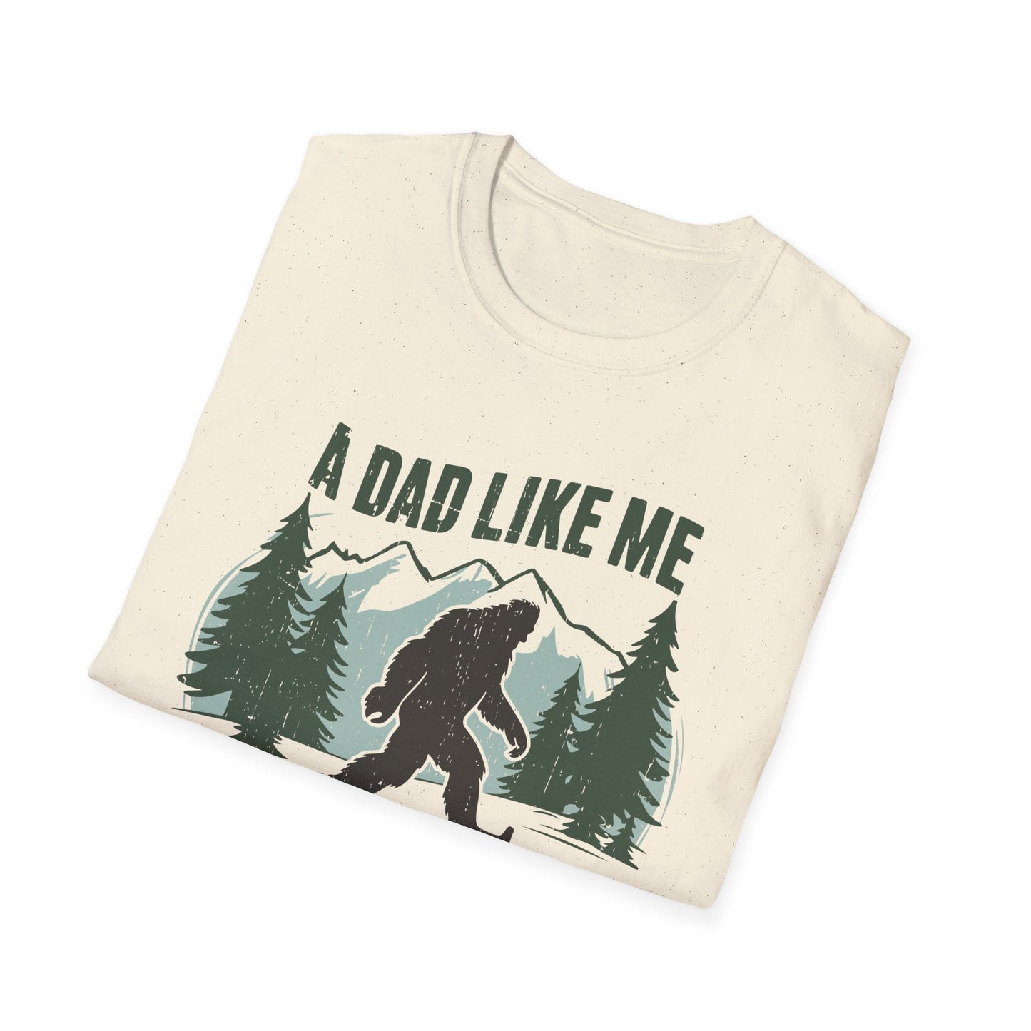 Bigfoot Dad T-Shirt, Funny Father's Day Gift, Unisex Graphic Tee, Nature Lover Shirt, Outdoor Adventure Apparel, Sasquatch Gift - Shirt Happens Graphics