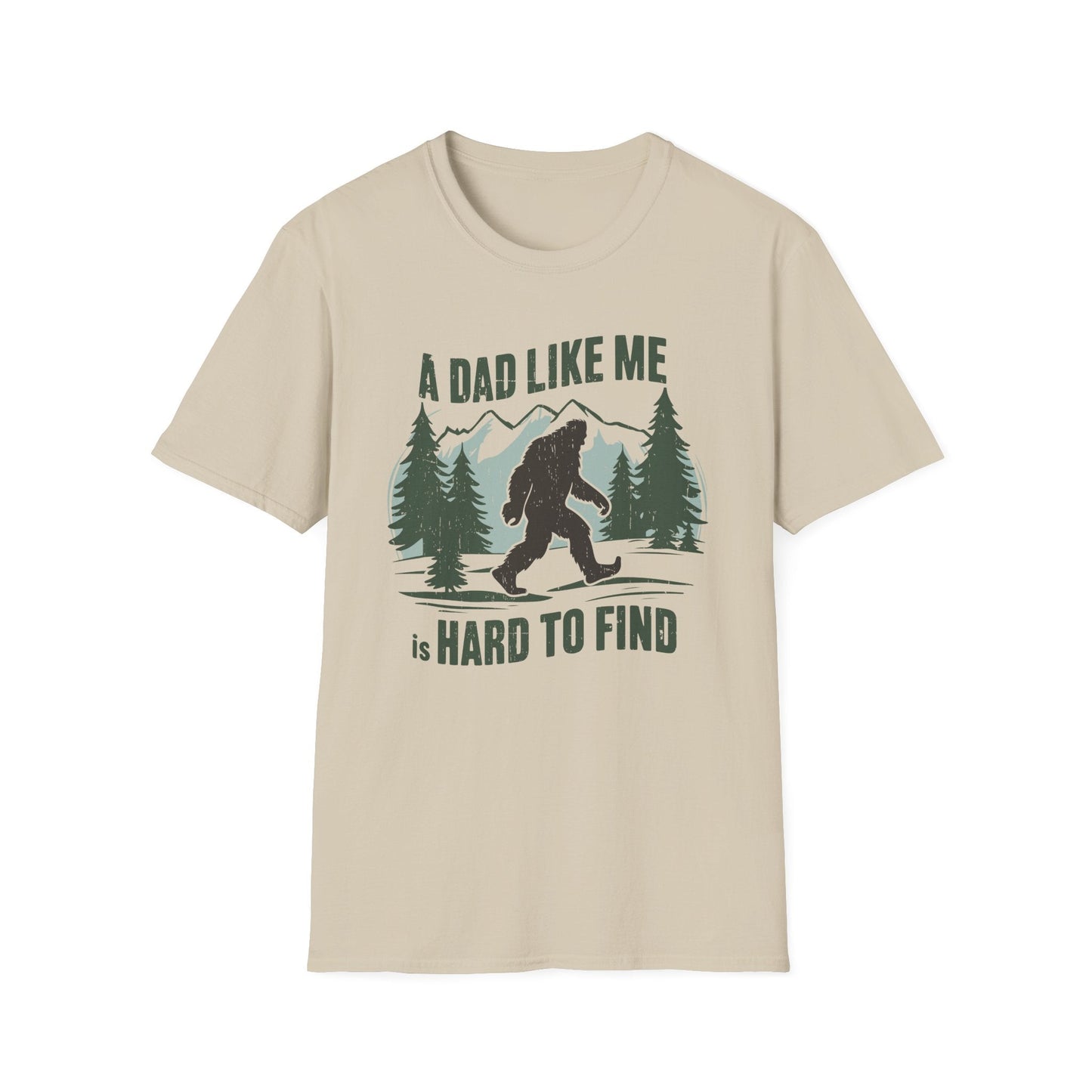 Bigfoot Dad T-Shirt, Funny Father's Day Gift, Unisex Graphic Tee, Nature Lover Shirt, Outdoor Adventure Apparel, Sasquatch Gift - Shirt Happens Graphics