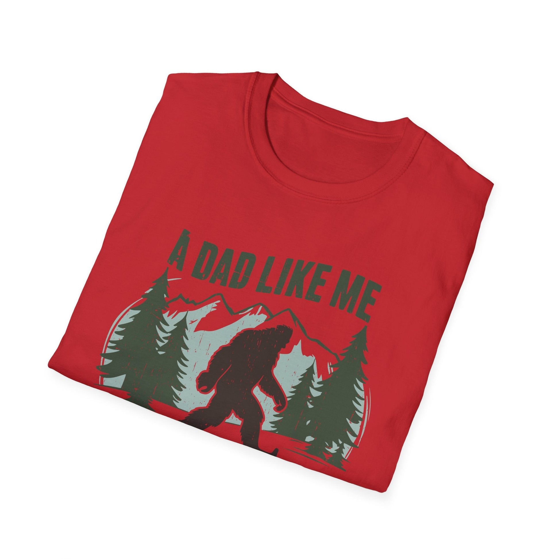 Bigfoot Dad T-Shirt, Funny Father's Day Gift, Unisex Graphic Tee, Nature Lover Shirt, Outdoor Adventure Apparel, Sasquatch Gift - Shirt Happens Graphics