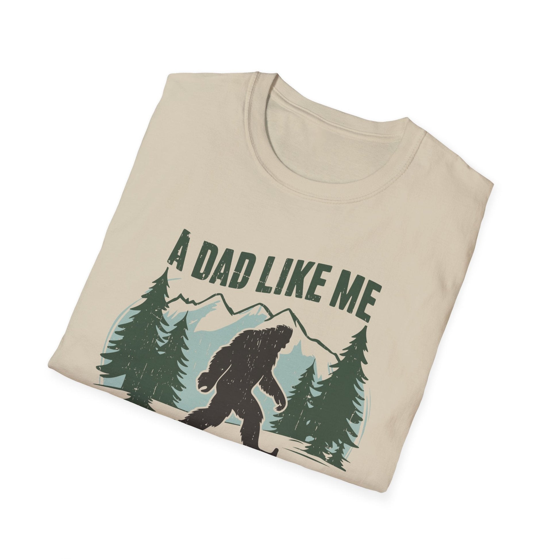 Bigfoot Dad T-Shirt, Funny Father's Day Gift, Unisex Graphic Tee, Nature Lover Shirt, Outdoor Adventure Apparel, Sasquatch Gift - Shirt Happens Graphics