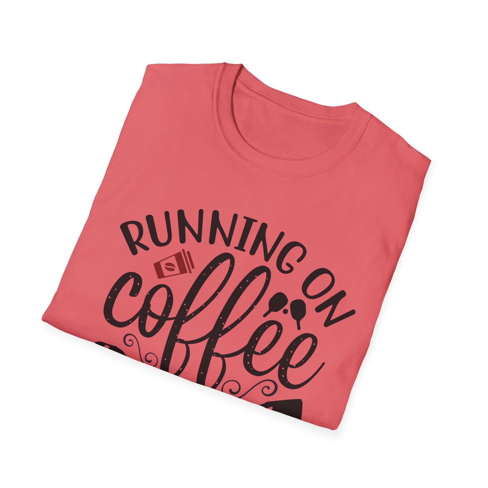 Coffee & Pickleball T-Shirt | Fun Gift for Coffee Lovers, Sports Enthusiasts, Tee for Active Lifestyles, Casual Wear, Everyday Style - Shirt Happens Graphics