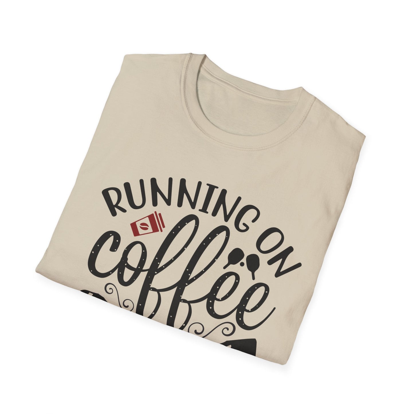 Coffee & Pickleball T-Shirt | Fun Gift for Coffee Lovers, Sports Enthusiasts, Tee for Active Lifestyles, Casual Wear, Everyday Style - Shirt Happens Graphics