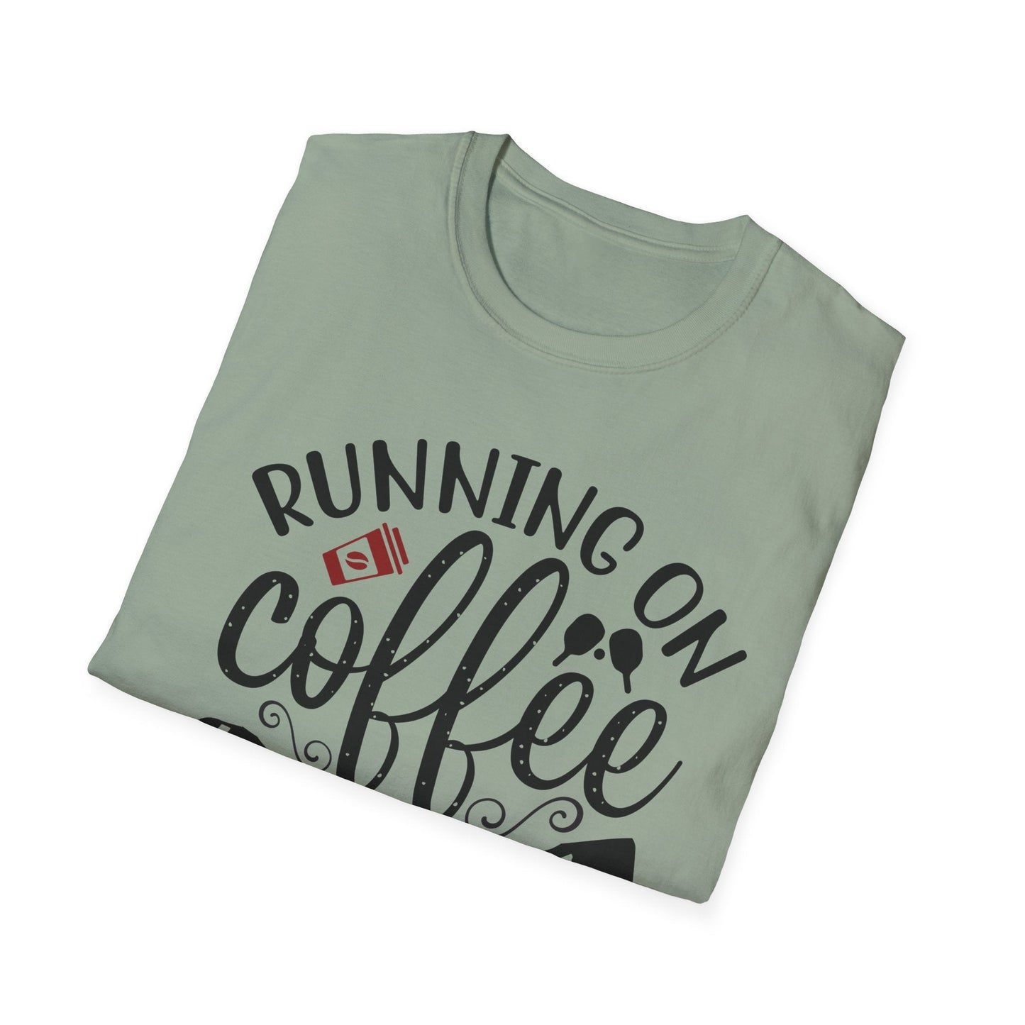 Coffee & Pickleball T-Shirt | Fun Gift for Coffee Lovers, Sports Enthusiasts, Tee for Active Lifestyles, Casual Wear, Everyday Style - Shirt Happens Graphics