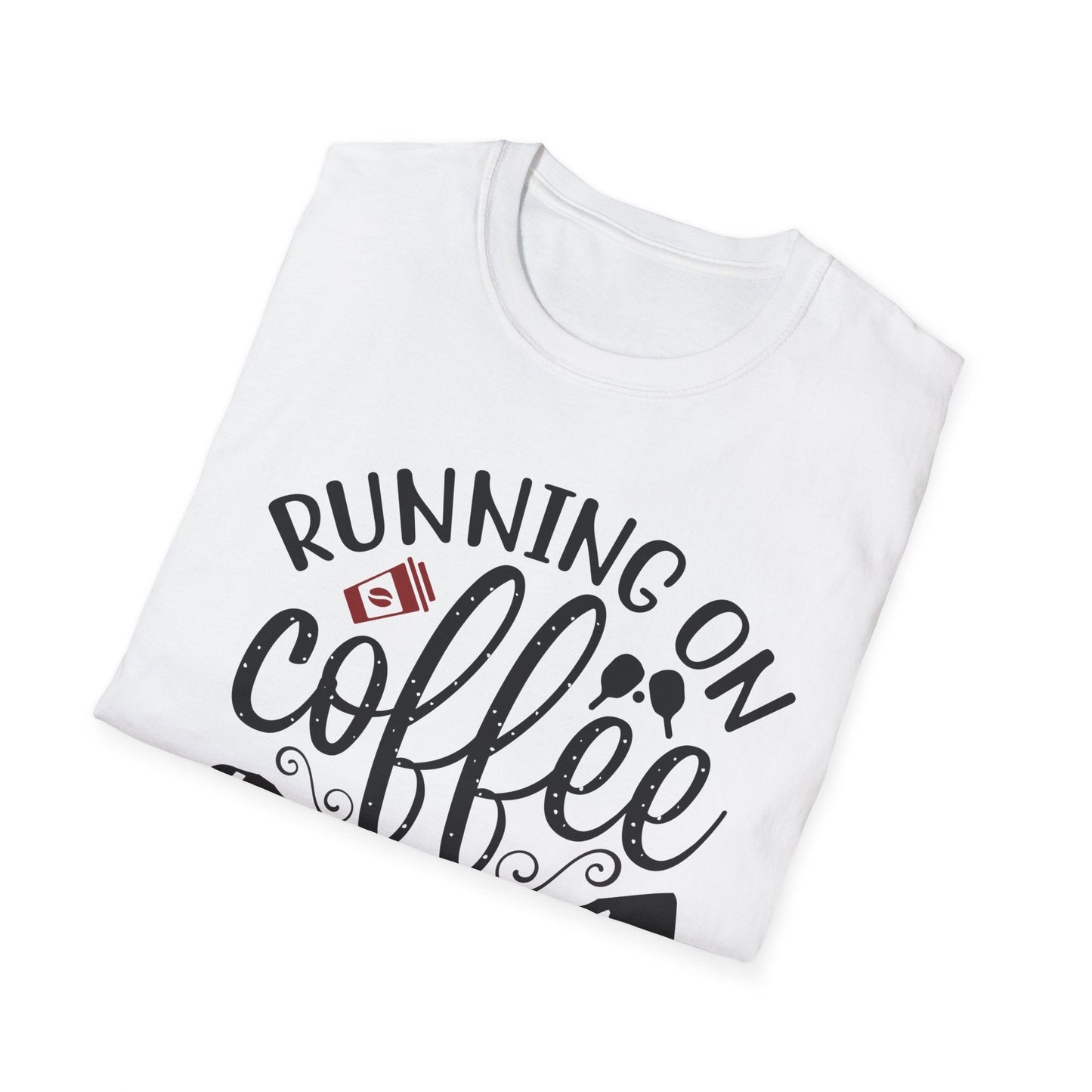 Coffee & Pickleball T-Shirt | Fun Gift for Coffee Lovers, Sports Enthusiasts, Tee for Active Lifestyles, Casual Wear, Everyday Style - Shirt Happens Graphics