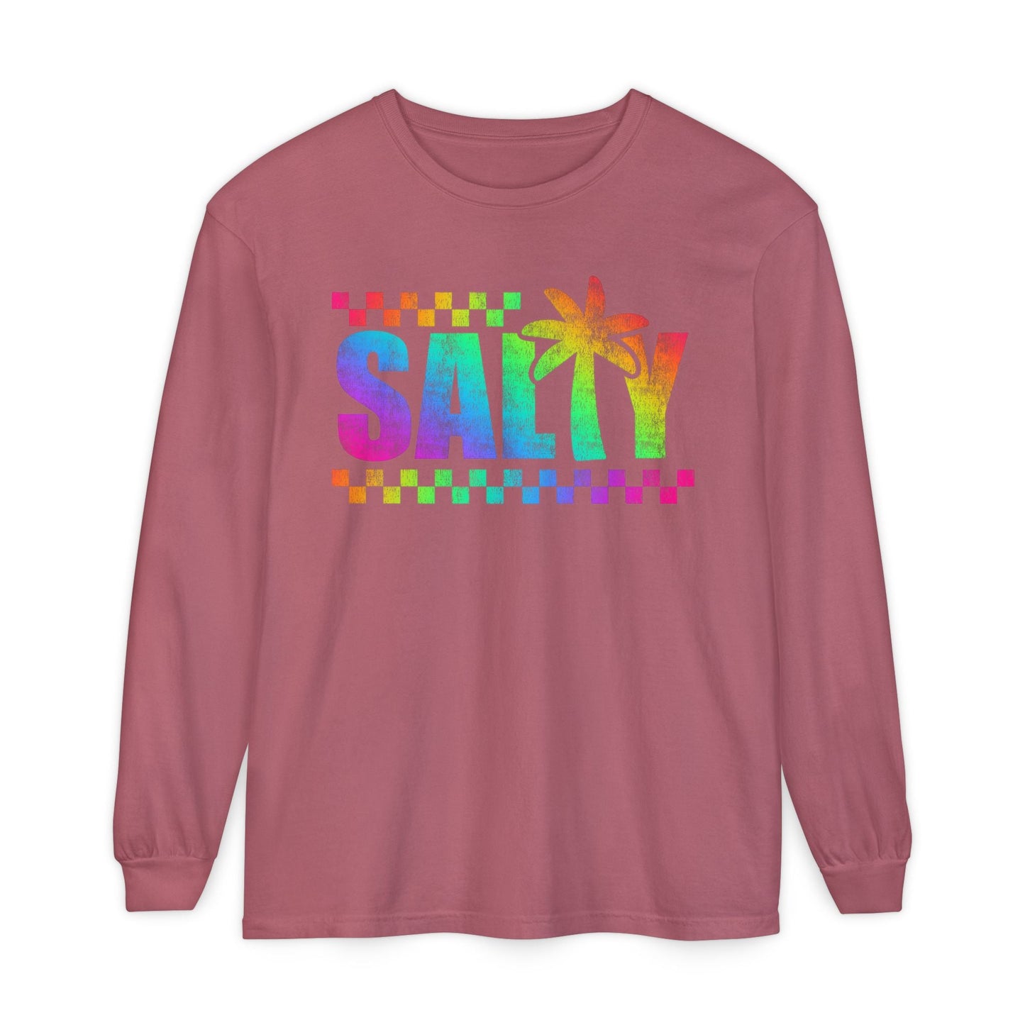 Colorful Long Sleeve T-Shirt | Summer Vibes, Beachwear, Unisex Fashion, Gift for Her/Him, Casual Wear - Shirt Happens Graphics