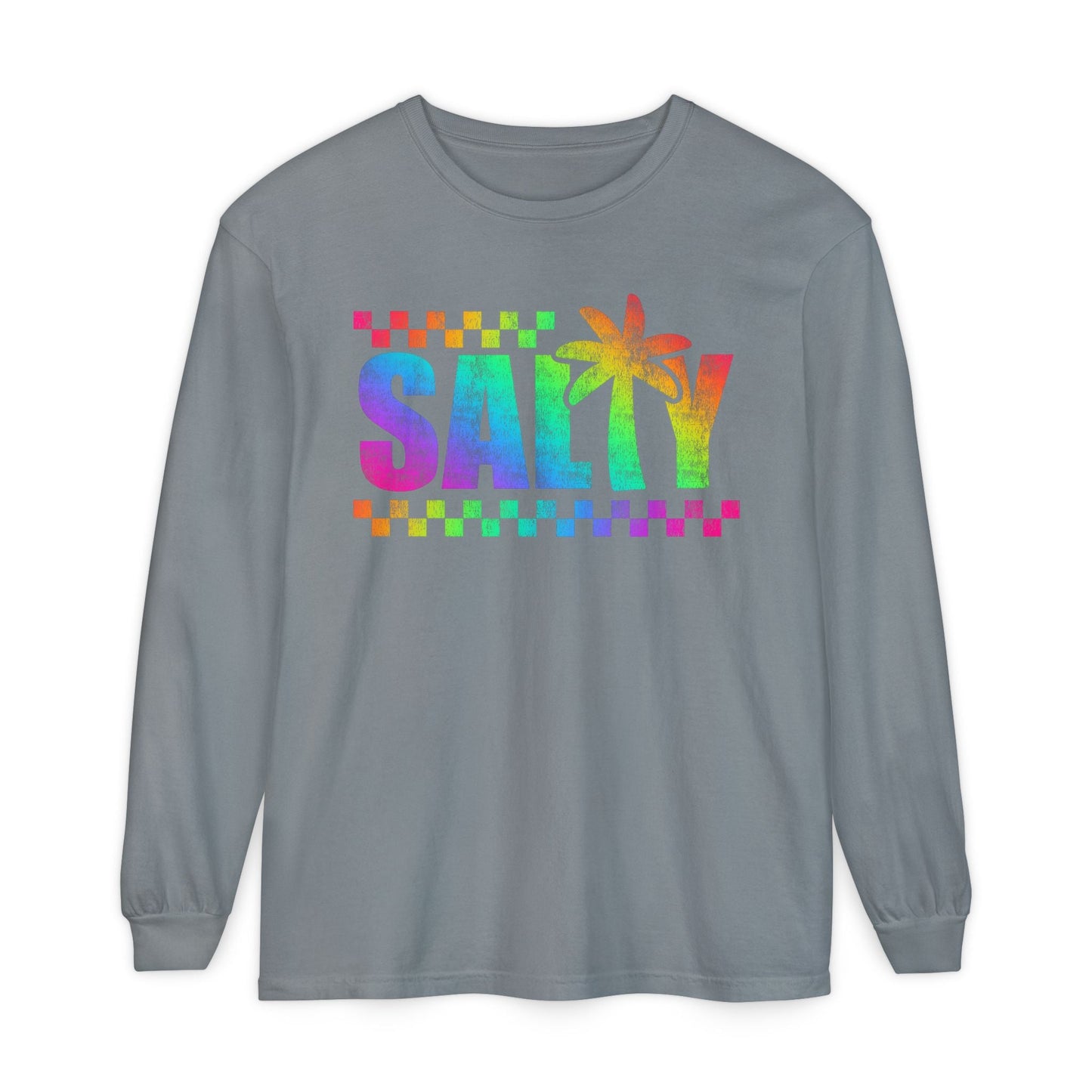 Colorful Long Sleeve T-Shirt | Summer Vibes, Beachwear, Unisex Fashion, Gift for Her/Him, Casual Wear - Shirt Happens Graphics