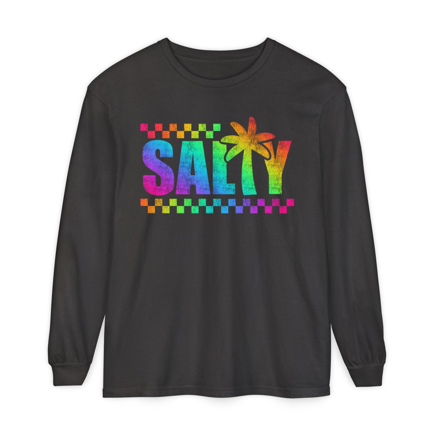 Colorful Long Sleeve T-Shirt | Summer Vibes, Beachwear, Unisex Fashion, Gift for Her/Him, Casual Wear - Shirt Happens Graphics