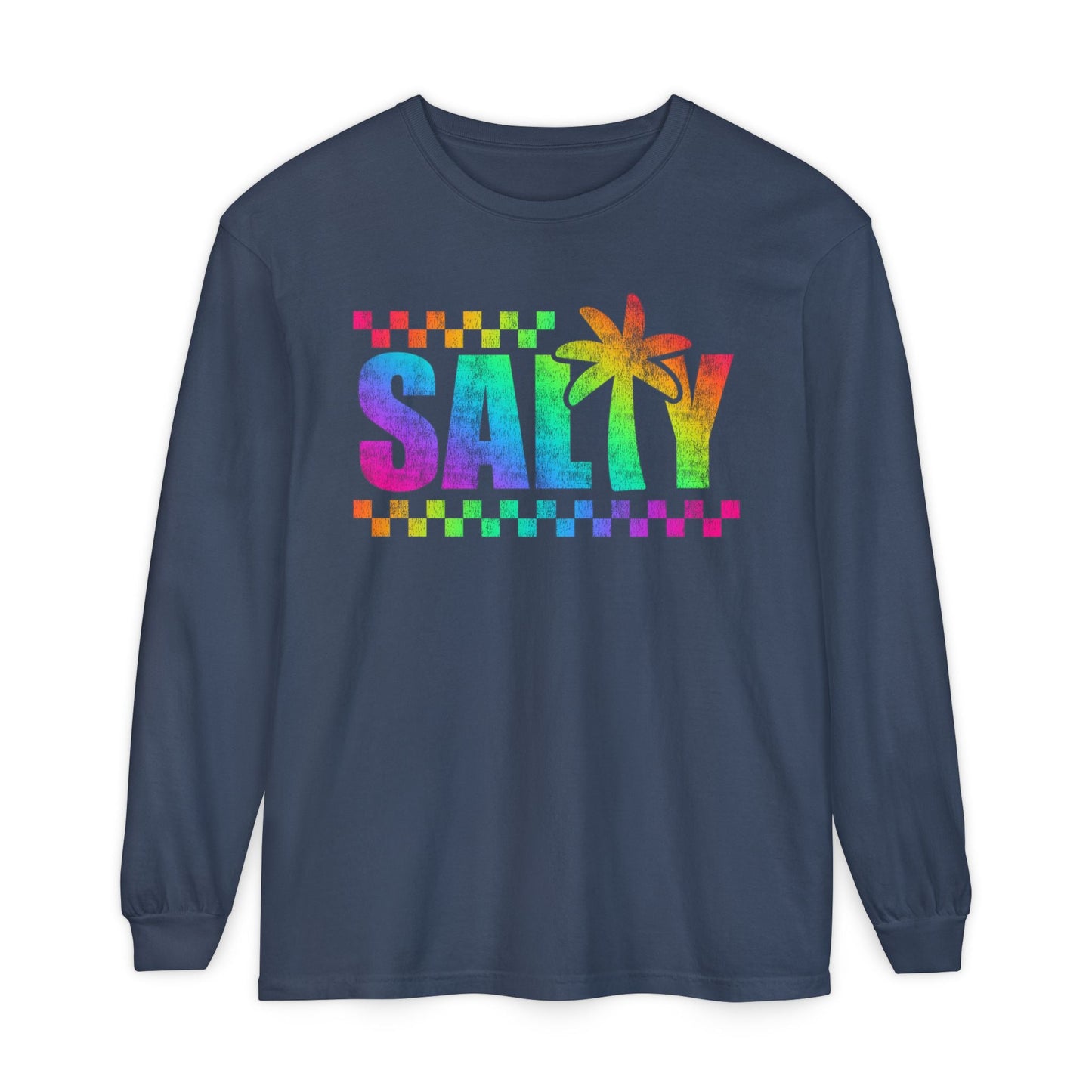 Colorful Long Sleeve T-Shirt | Summer Vibes, Beachwear, Unisex Fashion, Gift for Her/Him, Casual Wear - Shirt Happens Graphics