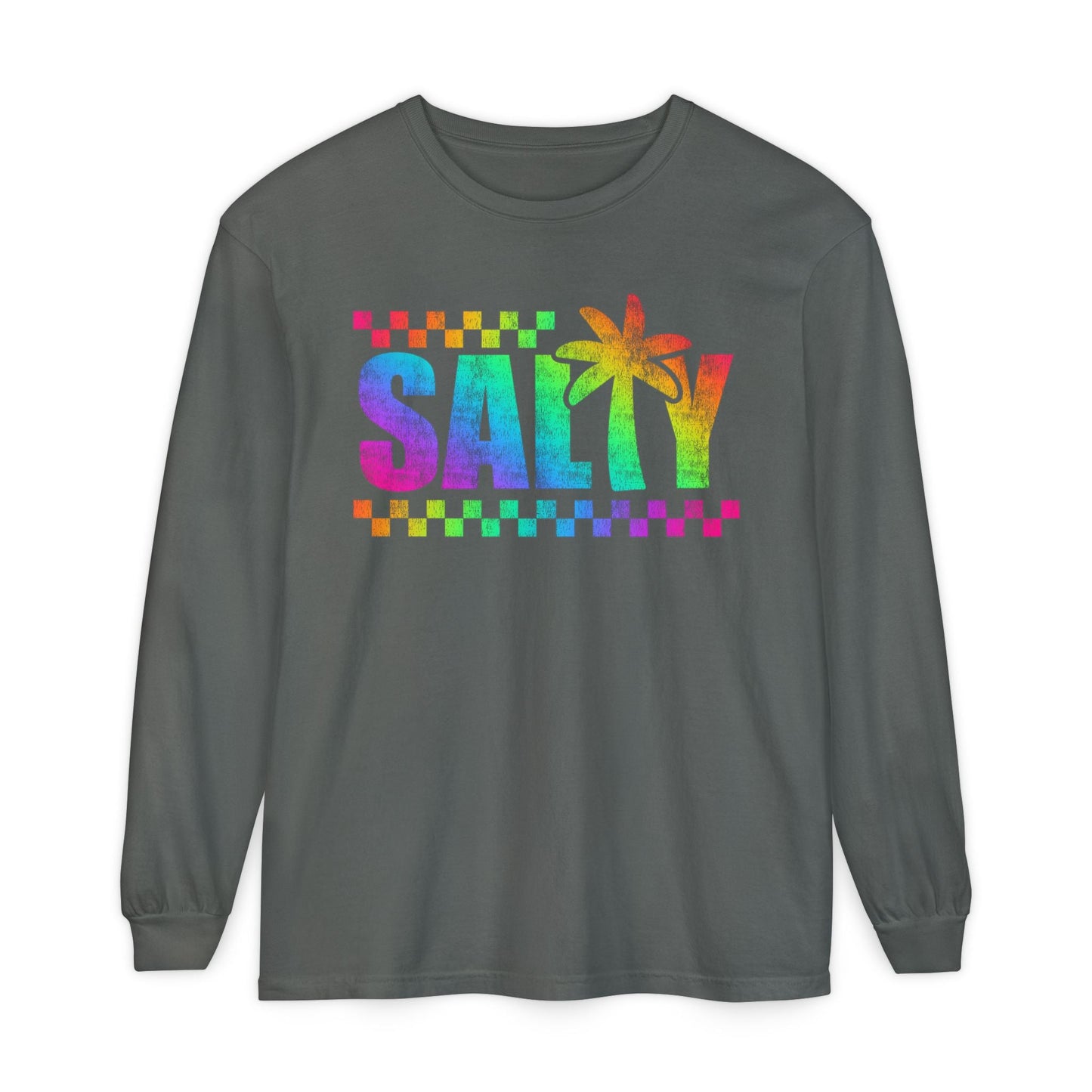 Colorful Long Sleeve T-Shirt | Summer Vibes, Beachwear, Unisex Fashion, Gift for Her/Him, Casual Wear - Shirt Happens Graphics