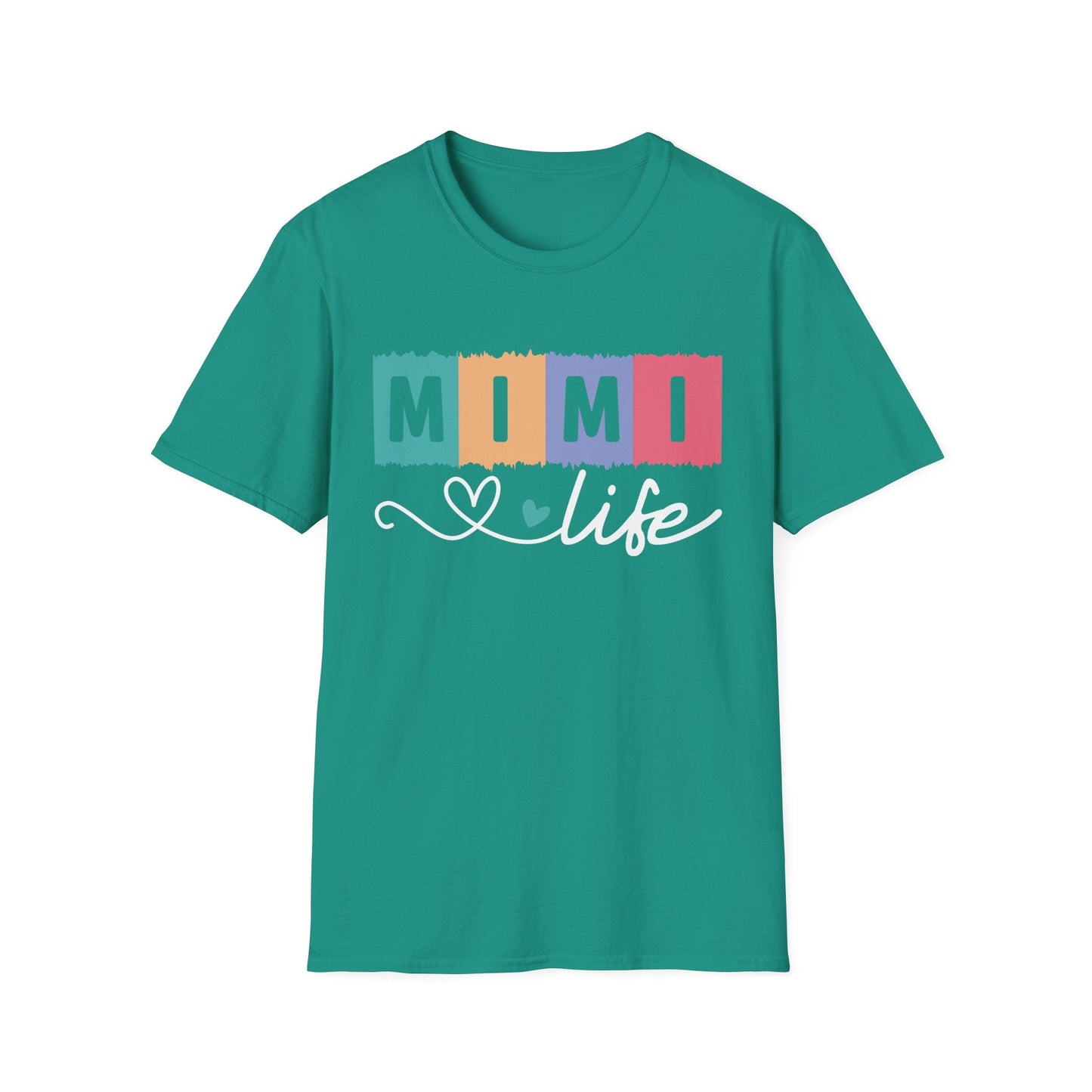 Colorful 'MIMI' Unisex Softstyle T-Shirt | Fun Gift for Mother's Day, Birthday, Casual Wear, Unique Family Tee, Comfortable Everyday Shirt - Shirt Happens Graphics