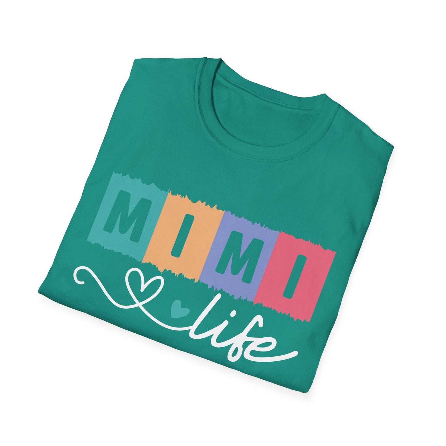 Colorful 'MIMI' Unisex Softstyle T-Shirt | Fun Gift for Mother's Day, Birthday, Casual Wear, Unique Family Tee, Comfortable Everyday Shirt - Shirt Happens Graphics