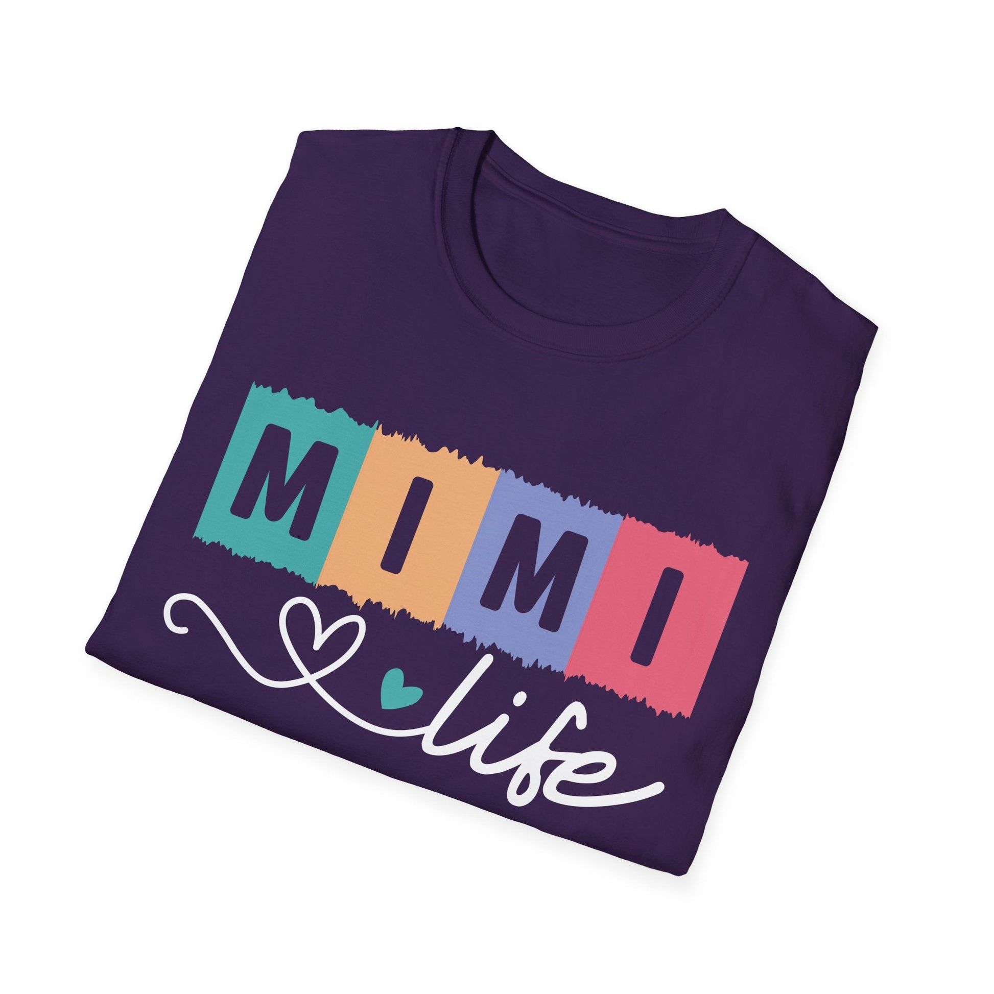 Colorful 'MIMI' Unisex Softstyle T-Shirt | Fun Gift for Mother's Day, Birthday, Casual Wear, Unique Family Tee, Comfortable Everyday Shirt - Shirt Happens Graphics