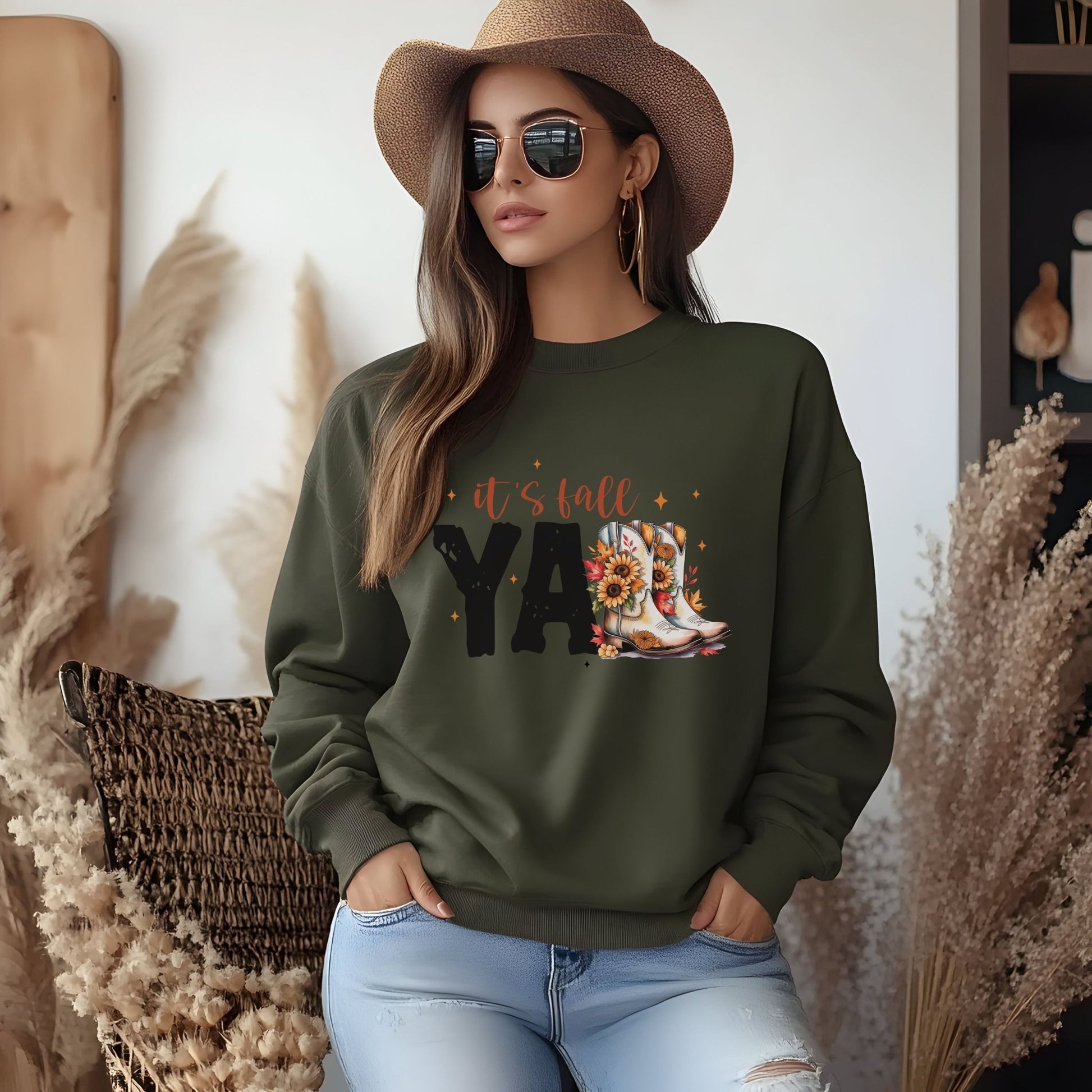 Cozy Fall Sweatshirt - Shirt Happens Graphics