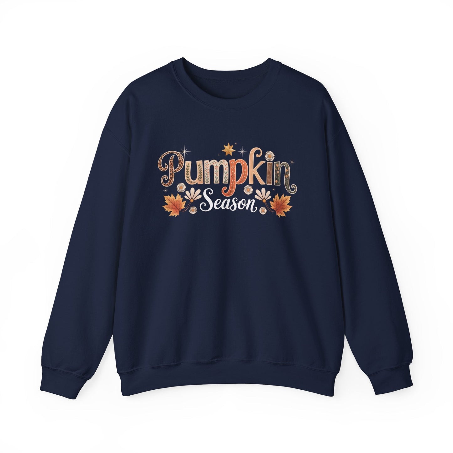 Cozy Pumpkin Fall Sweatshirt, Autumn Fashion, Unisex Crewneck, Seasonal Apparel, Harvest Celebration, Thanksgiving Outfit - Shirt Happens Graphics