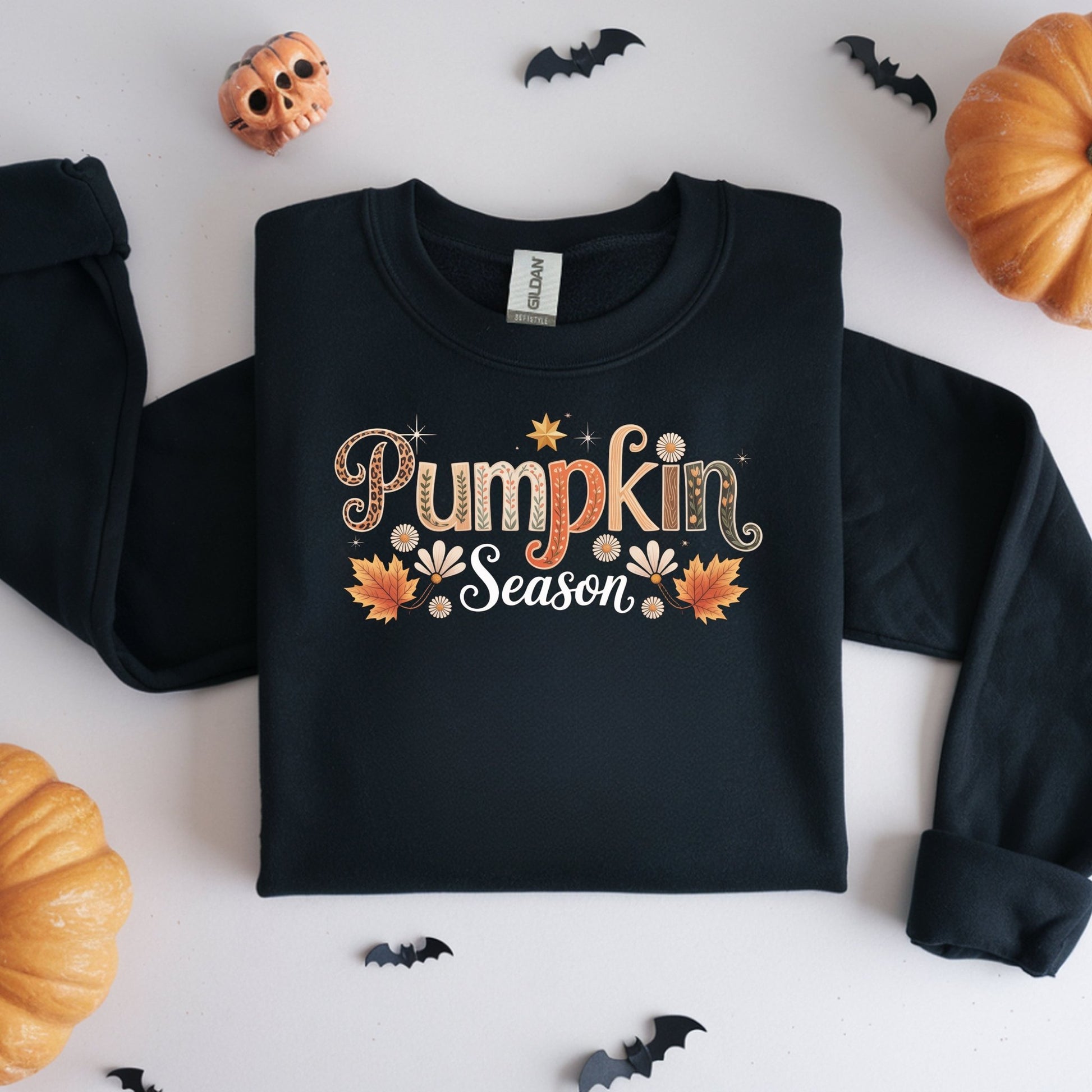 Cozy Pumpkin Fall Sweatshirt, Autumn Fashion, Unisex Crewneck, Seasonal Apparel, Harvest Celebration, Thanksgiving Outfit - Shirt Happens Graphics