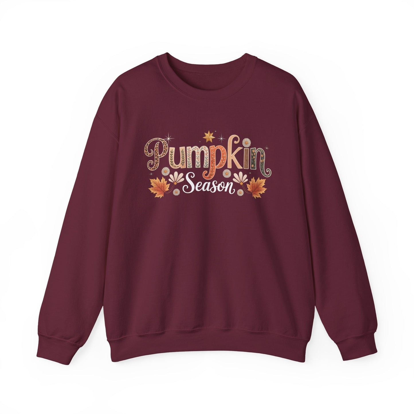 Cozy Pumpkin Fall Sweatshirt, Autumn Fashion, Unisex Crewneck, Seasonal Apparel, Harvest Celebration, Thanksgiving Outfit - Shirt Happens Graphics