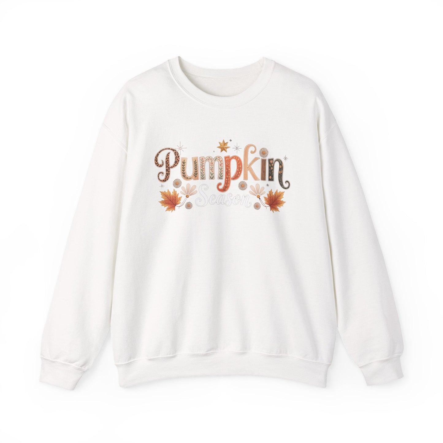 Cozy Pumpkin Fall Sweatshirt, Autumn Fashion, Unisex Crewneck, Seasonal Apparel, Harvest Celebration, Thanksgiving Outfit - Shirt Happens Graphics