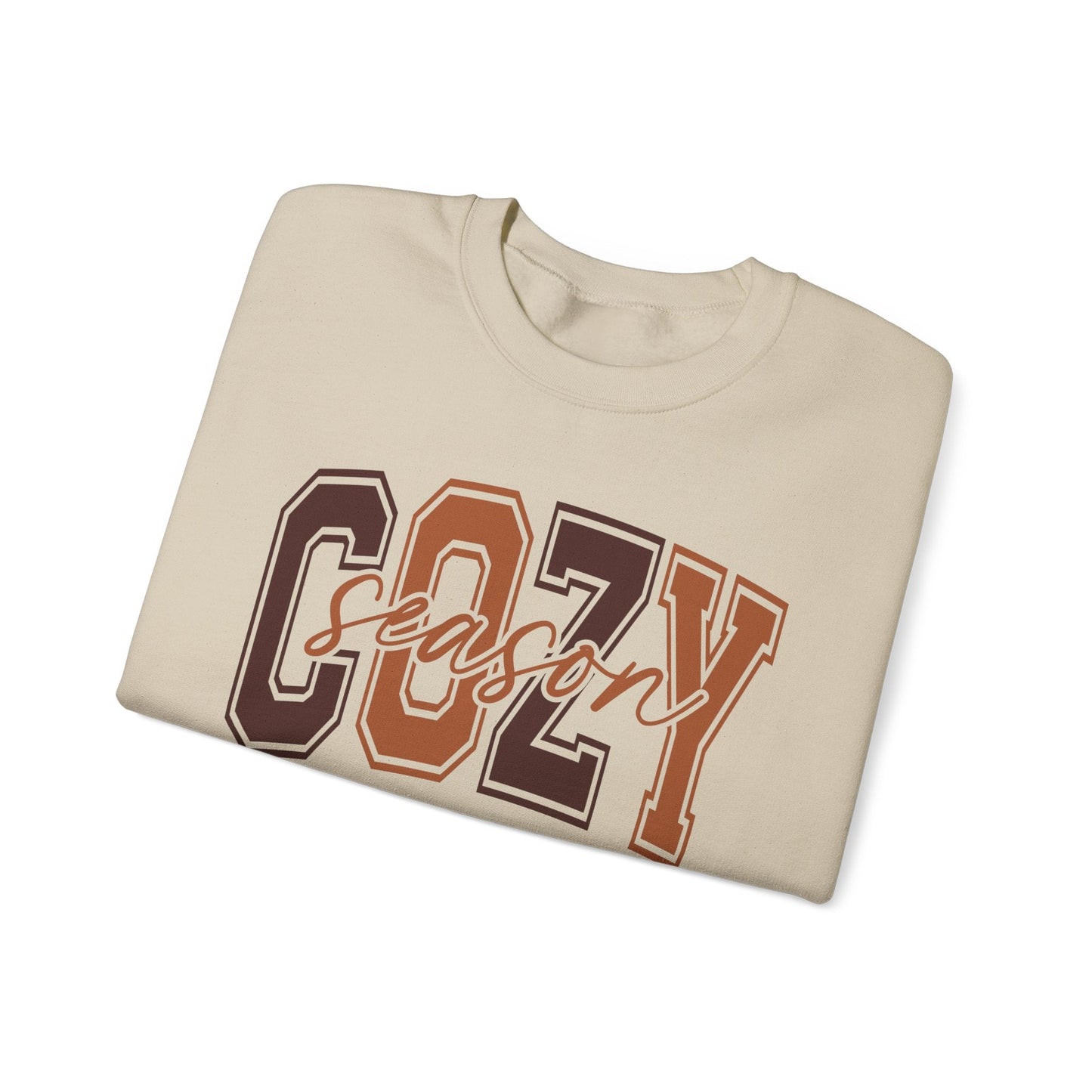 Cozy Season Crewneck Sweatshirt | Unisex Sweatshirt, Fall Essentials, Comfy Gift, Cozy Vibes, Holiday Apparel - Shirt Happens Graphics