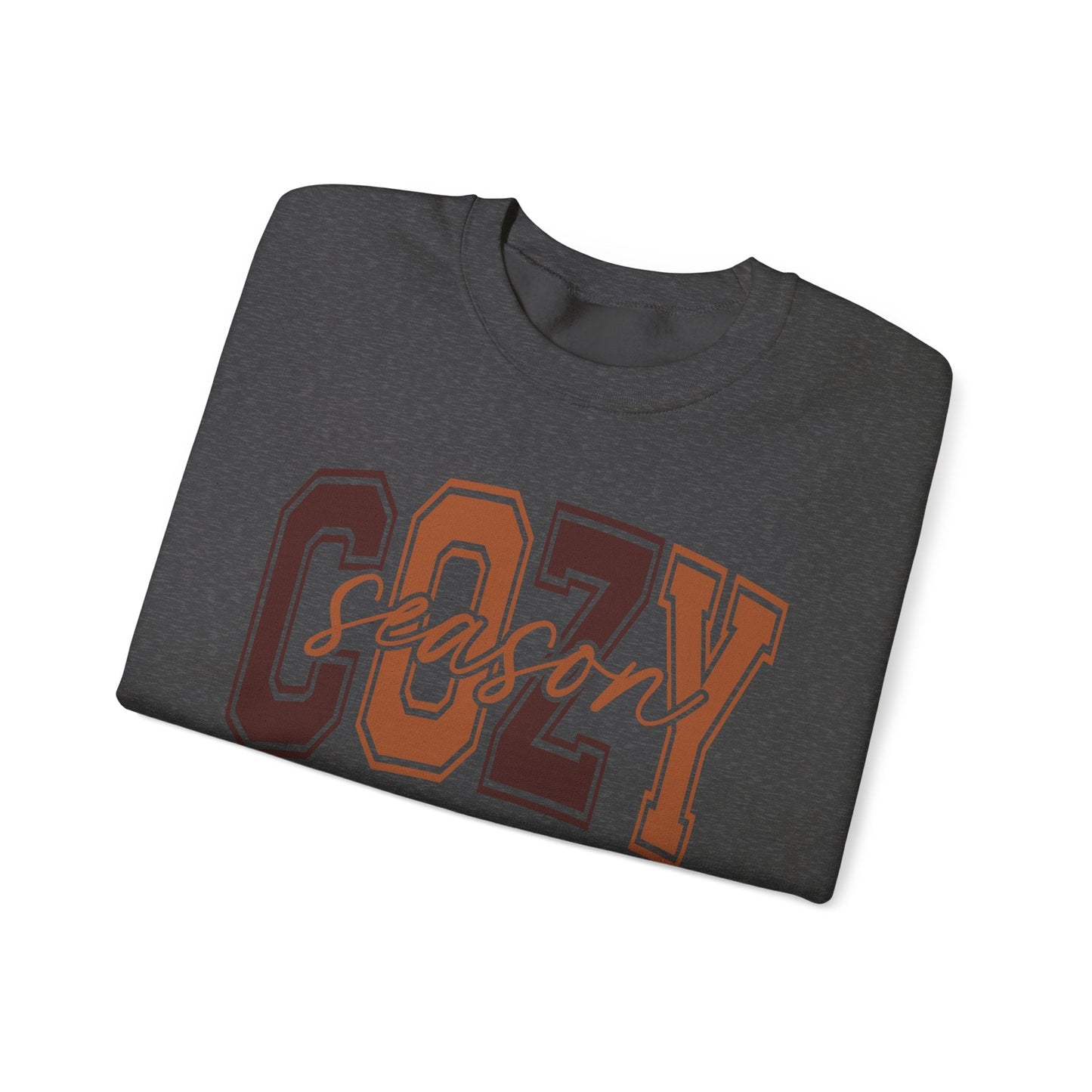 Cozy Season Crewneck Sweatshirt | Unisex Sweatshirt, Fall Essentials, Comfy Gift, Cozy Vibes, Holiday Apparel - Shirt Happens Graphics