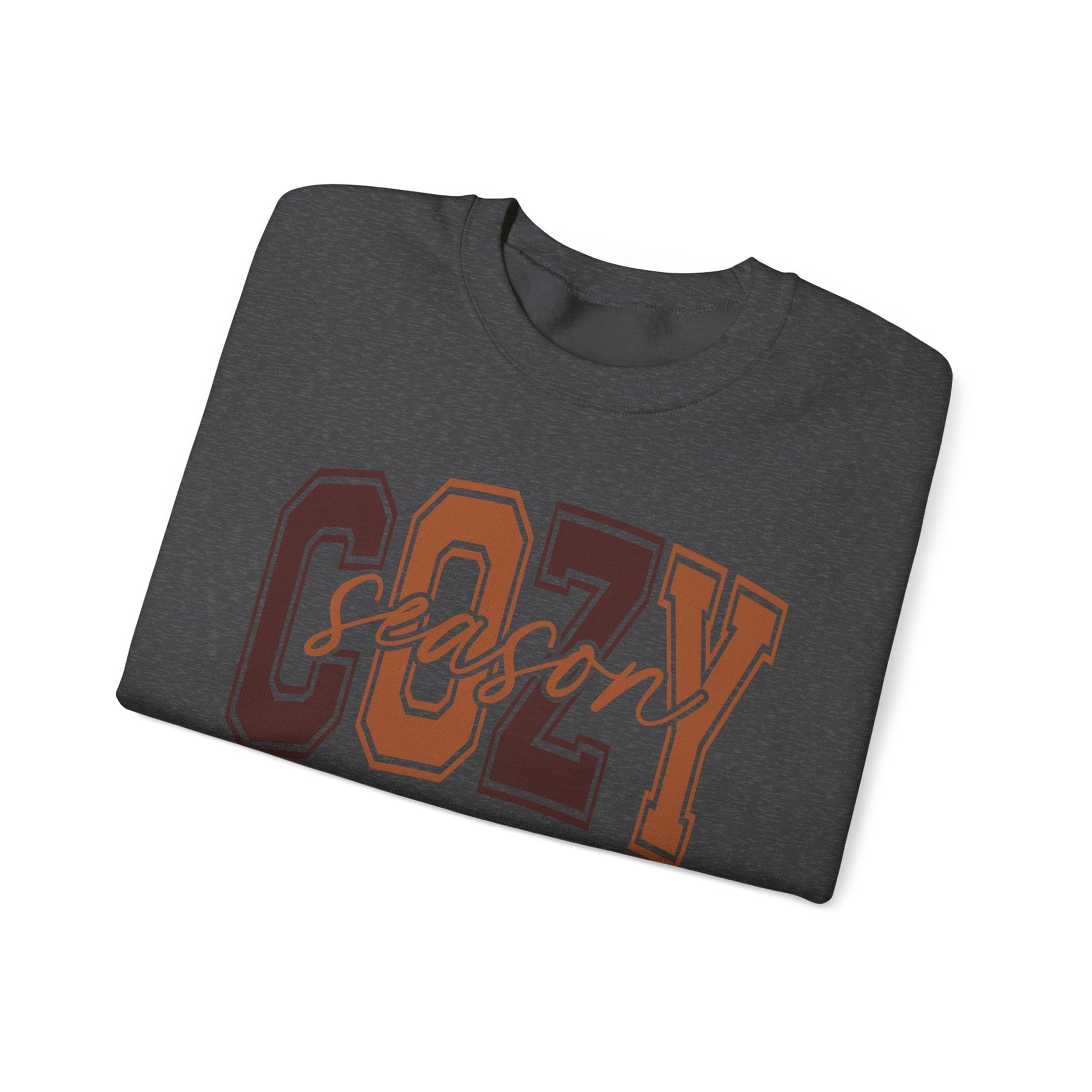 Cozy Season Crewneck Sweatshirt | Unisex Sweatshirt, Fall Essentials, Comfy Gift, Cozy Vibes, Holiday Apparel - Shirt Happens Graphics