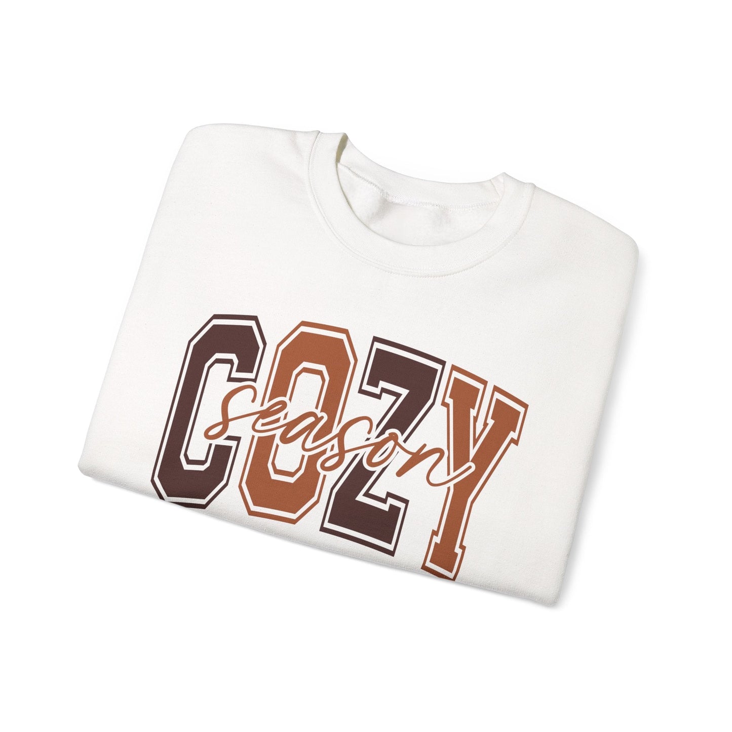 Cozy Season Crewneck Sweatshirt | Unisex Sweatshirt, Fall Essentials, Comfy Gift, Cozy Vibes, Holiday Apparel - Shirt Happens Graphics
