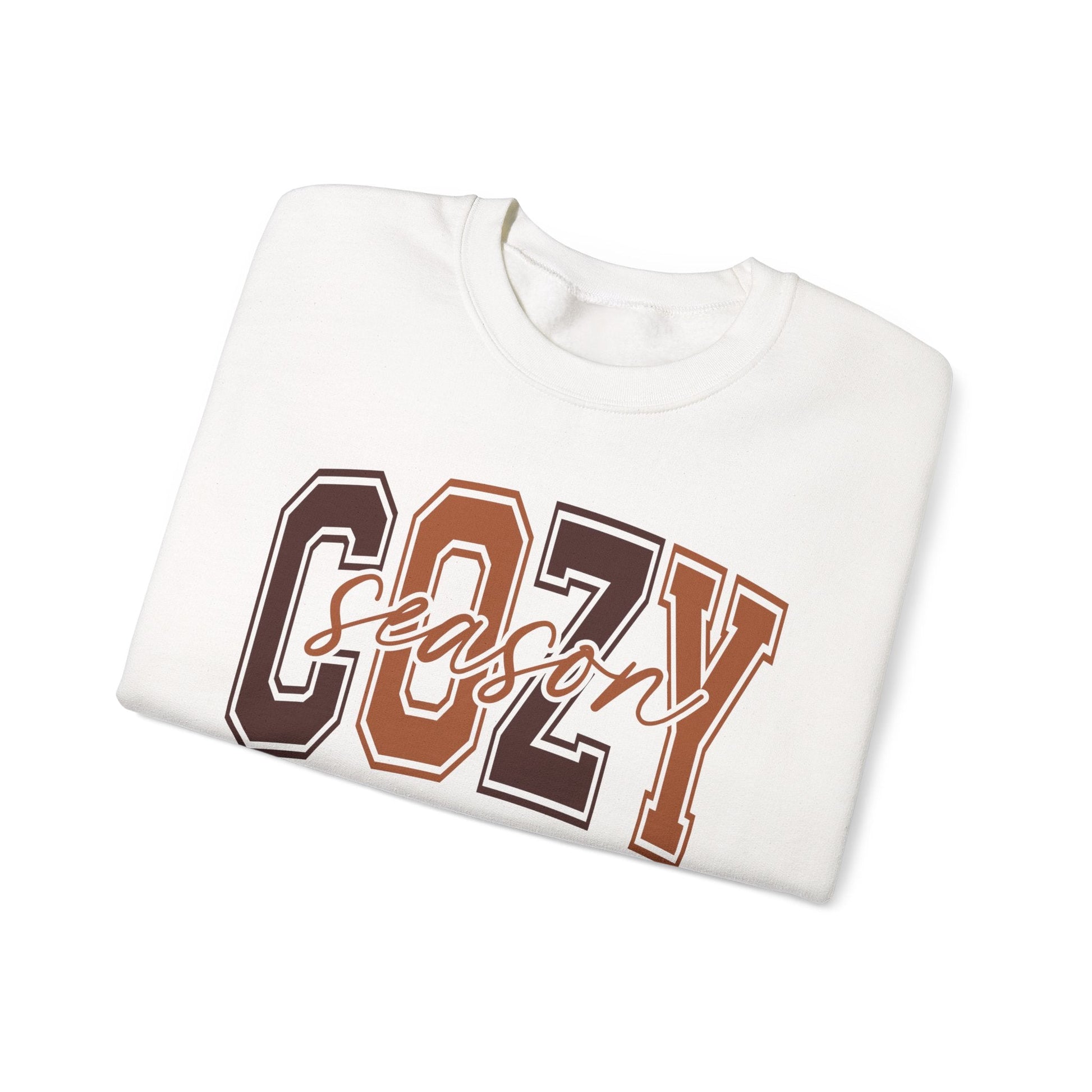Cozy Season Crewneck Sweatshirt | Unisex Sweatshirt, Fall Essentials, Comfy Gift, Cozy Vibes, Holiday Apparel - Shirt Happens Graphics
