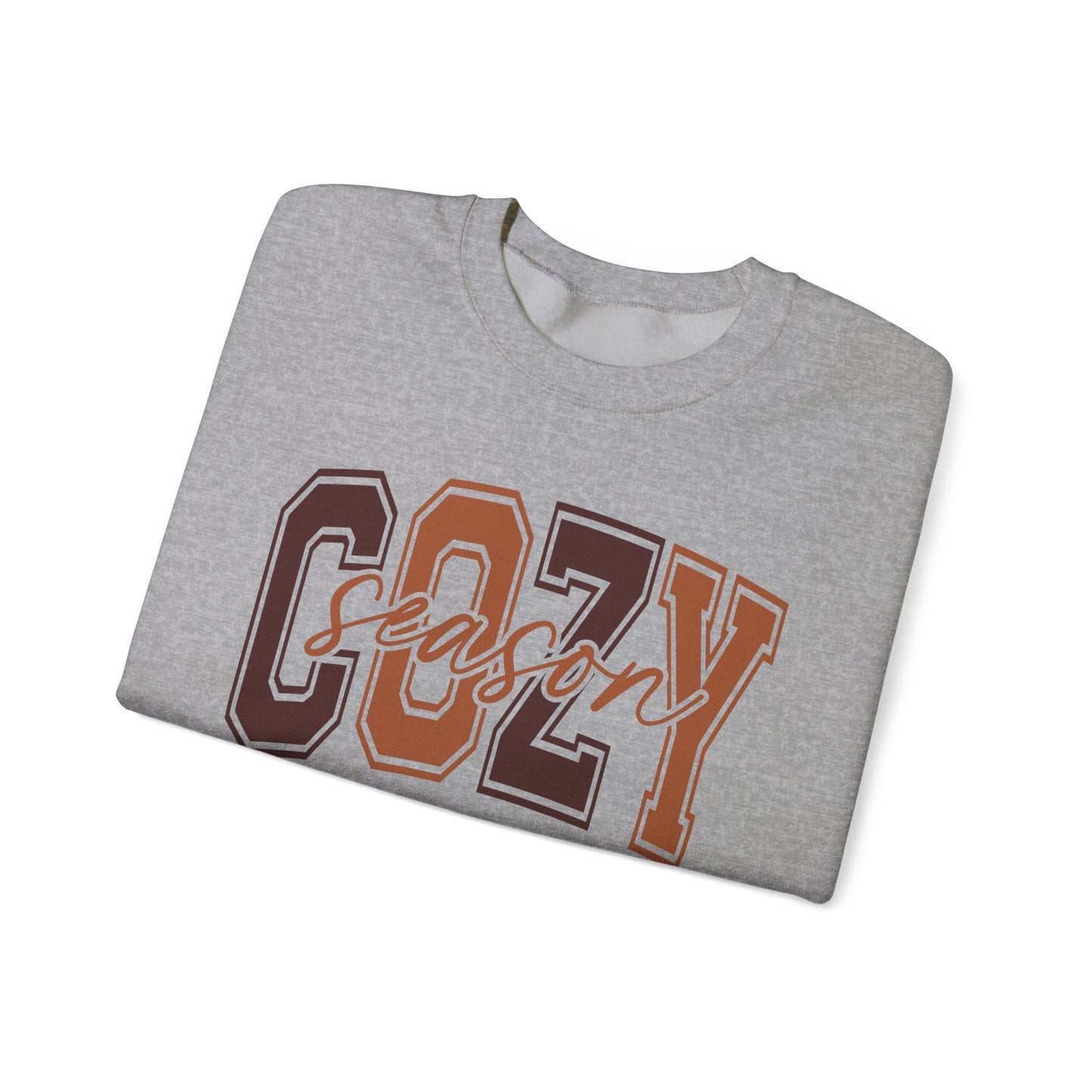 Cozy Season Crewneck Sweatshirt | Unisex Sweatshirt, Fall Essentials, Comfy Gift, Cozy Vibes, Holiday Apparel - Shirt Happens Graphics