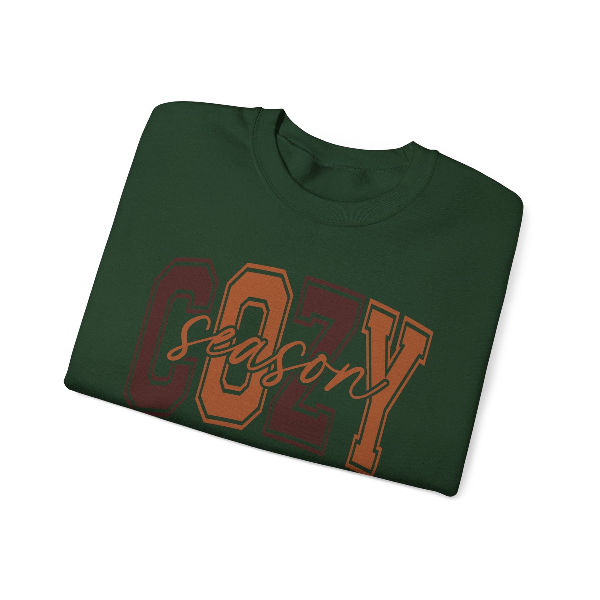 Cozy Season Crewneck Sweatshirt | Unisex Sweatshirt, Fall Essentials, Comfy Gift, Cozy Vibes, Holiday Apparel - Shirt Happens Graphics