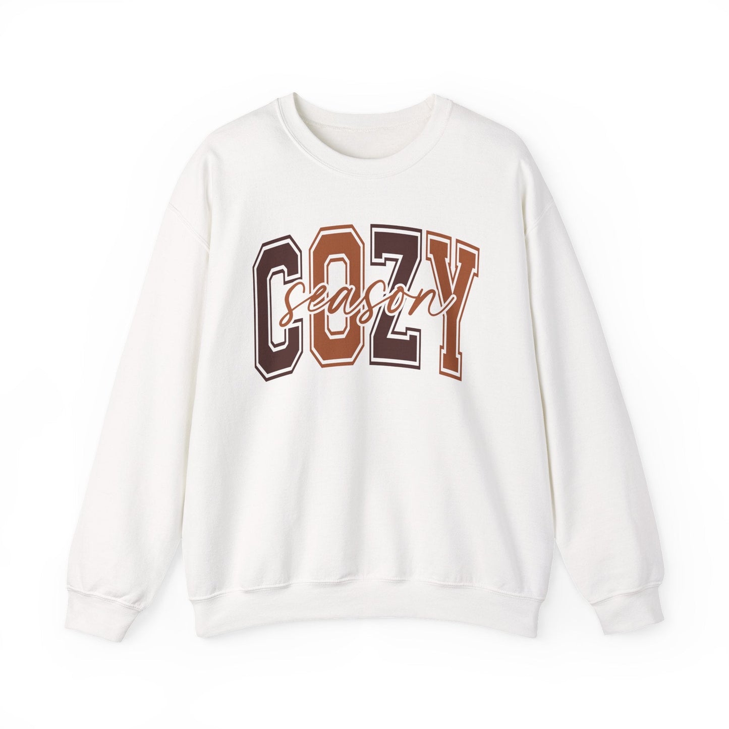 Cozy Season Crewneck Sweatshirt | Unisex Sweatshirt, Fall Essentials, Comfy Gift, Cozy Vibes, Holiday Apparel - Shirt Happens Graphics