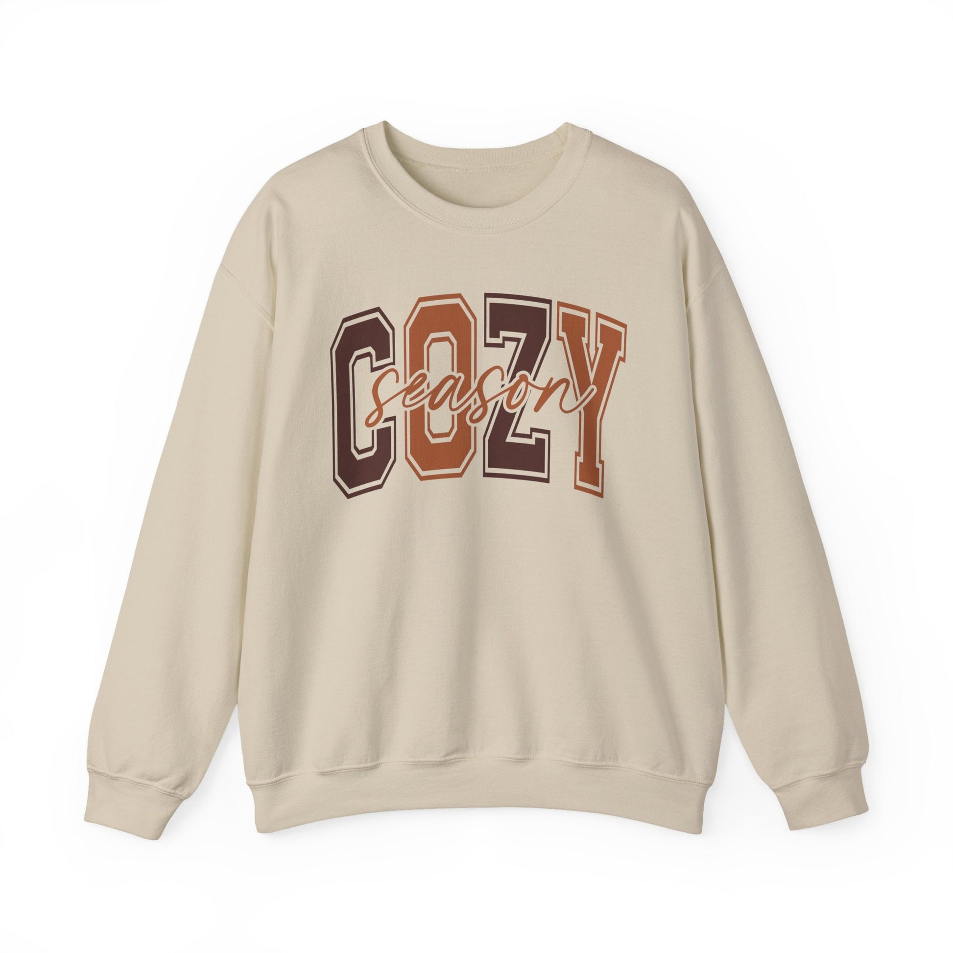 Cozy Season Crewneck Sweatshirt | Unisex Sweatshirt, Fall Essentials, Comfy Gift, Cozy Vibes, Holiday Apparel - Shirt Happens Graphics