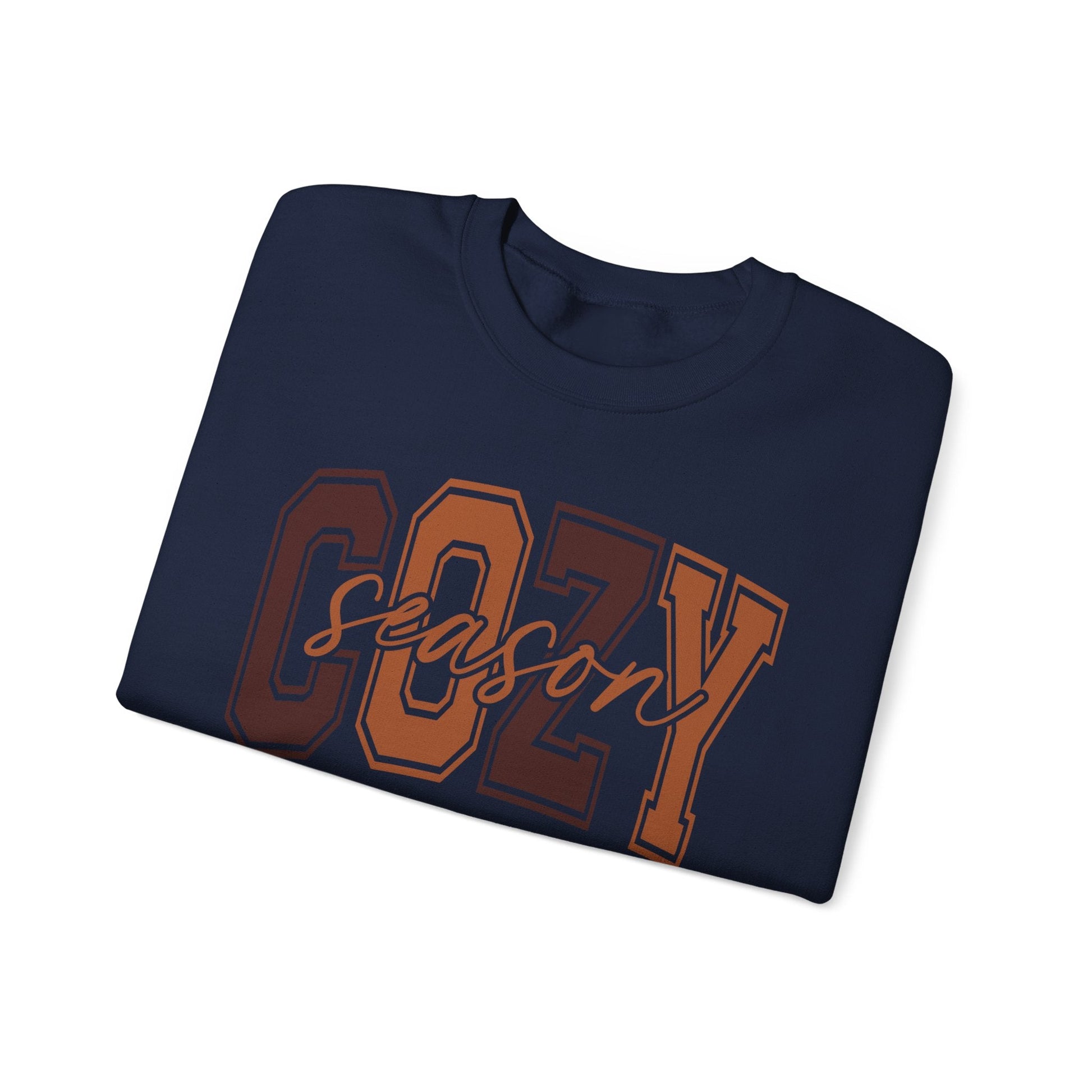 Cozy Season Crewneck Sweatshirt | Unisex Sweatshirt, Fall Essentials, Comfy Gift, Cozy Vibes, Holiday Apparel - Shirt Happens Graphics