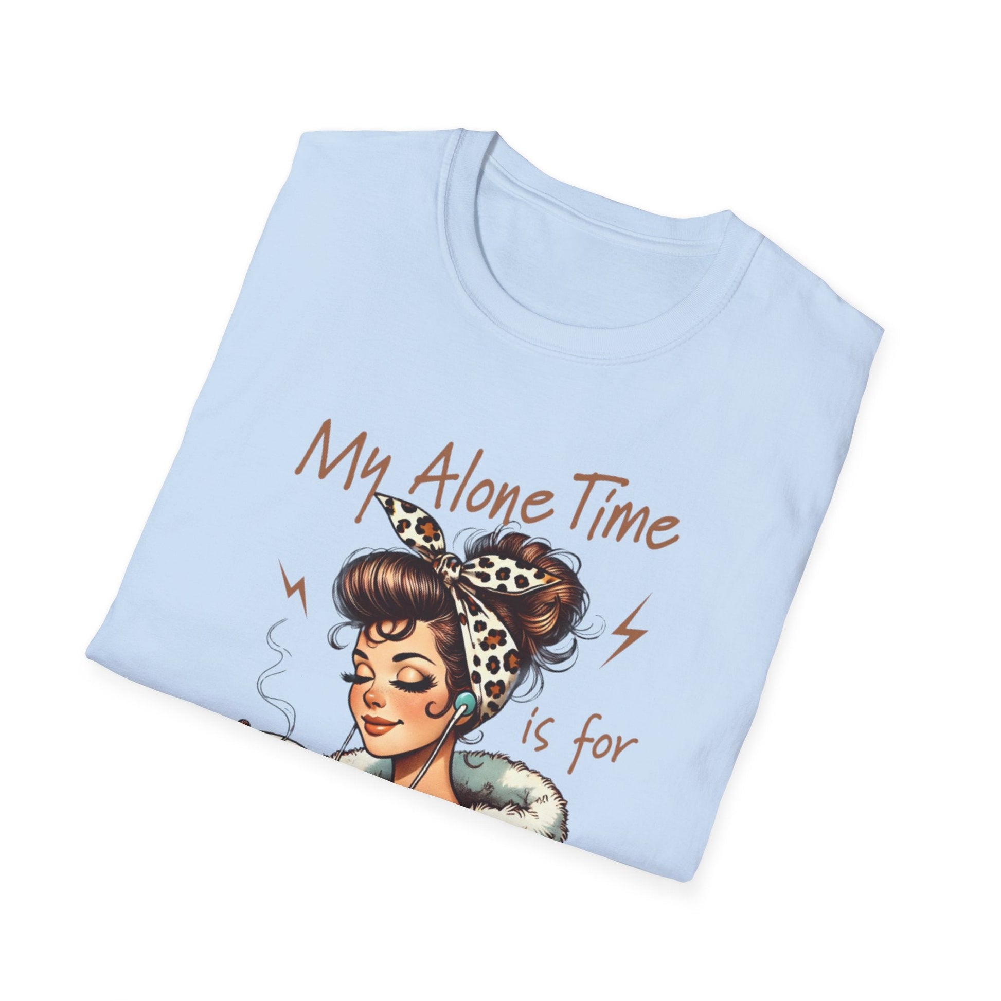 Cozy Self - Care T-Shirt: My Alone Time is for Everyone's Safety, Relaxation Gift, Casual Tee, Funny Shirt, Comfortable Wear - Shirt Happens Graphics
