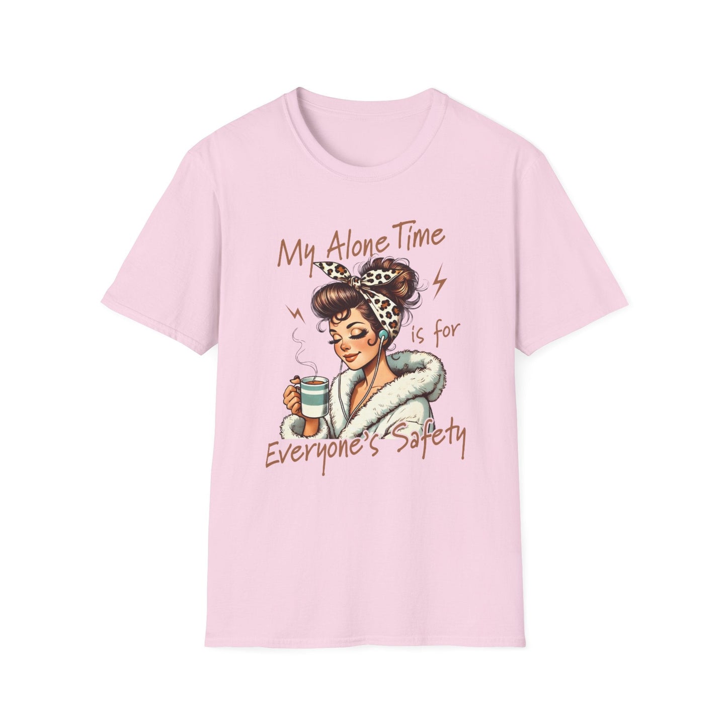 Cozy Self - Care T-Shirt: My Alone Time is for Everyone's Safety, Relaxation Gift, Casual Tee, Funny Shirt, Comfortable Wear - Shirt Happens Graphics