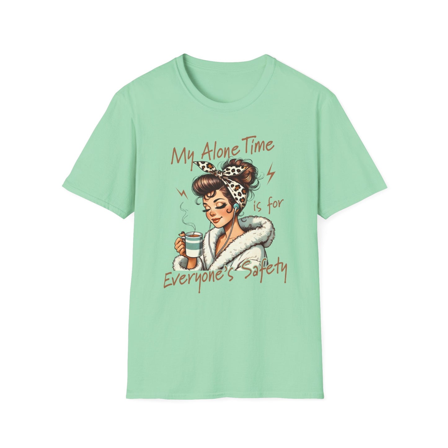 Cozy Self - Care T-Shirt: My Alone Time is for Everyone's Safety, Relaxation Gift, Casual Tee, Funny Shirt, Comfortable Wear - Shirt Happens Graphics