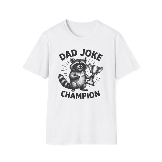 Dad Joke Champion T-Shirt, Funny Dad Gift, Unisex Tee, Perfect for Father's Day, Humor Shirt for Parent, Gift for Dad - Shirt Happens Graphics