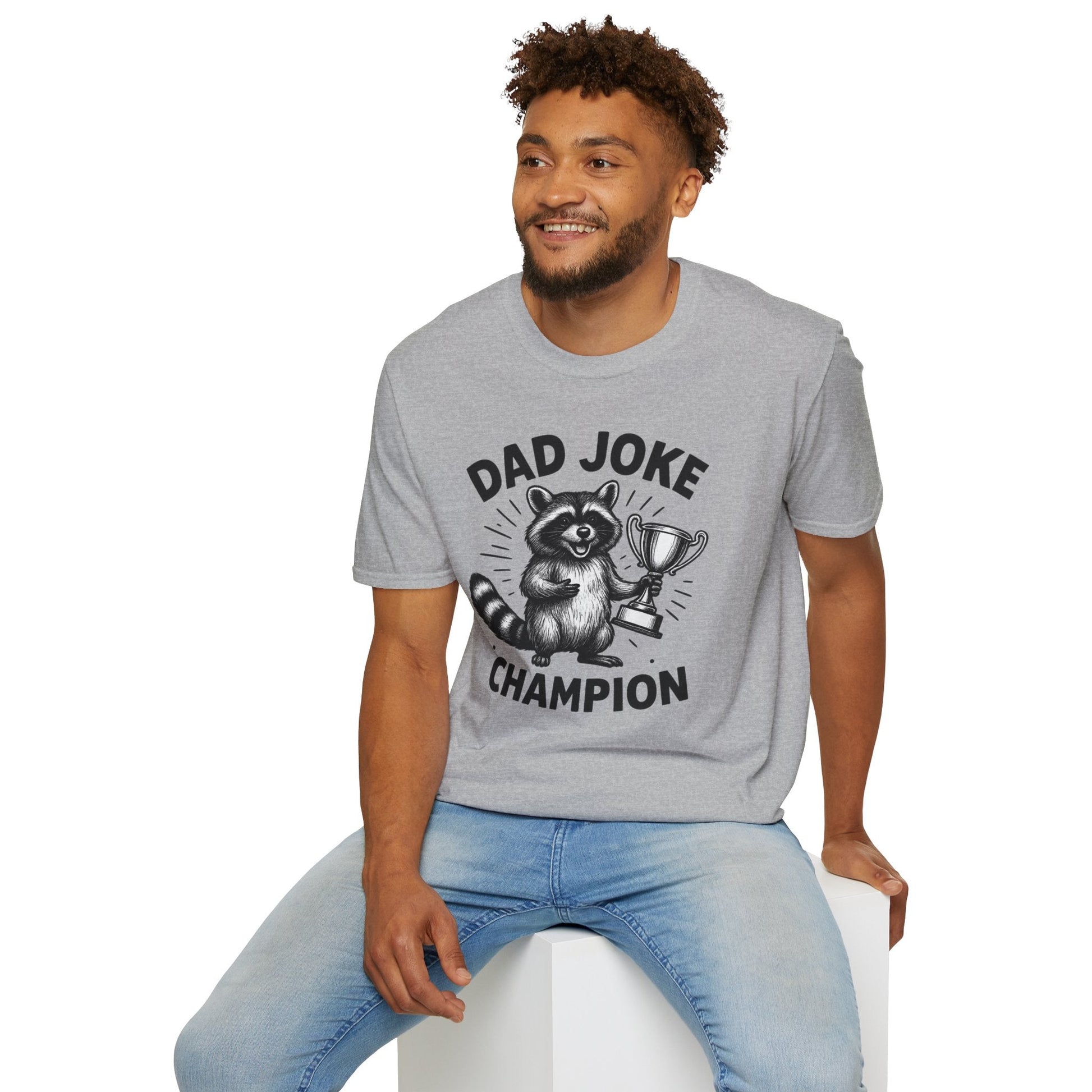 Dad Joke Champion T-Shirt, Funny Dad Gift, Unisex Tee, Perfect for Father's Day, Humor Shirt for Parent, Gift for Dad - Shirt Happens Graphics