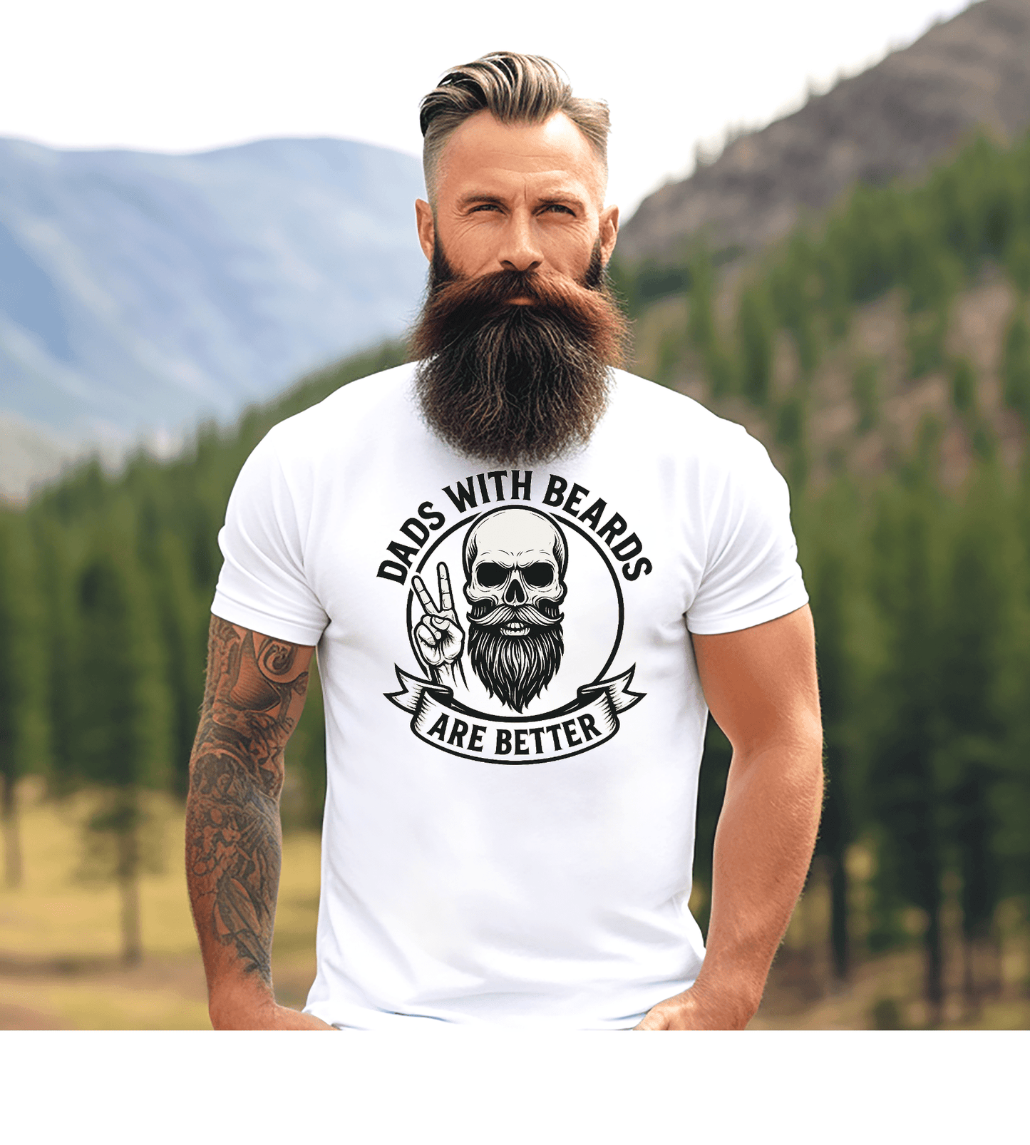 Dads with Beards Are Better T-Shirt - Father's Day Gift - Shirt Happens Graphics